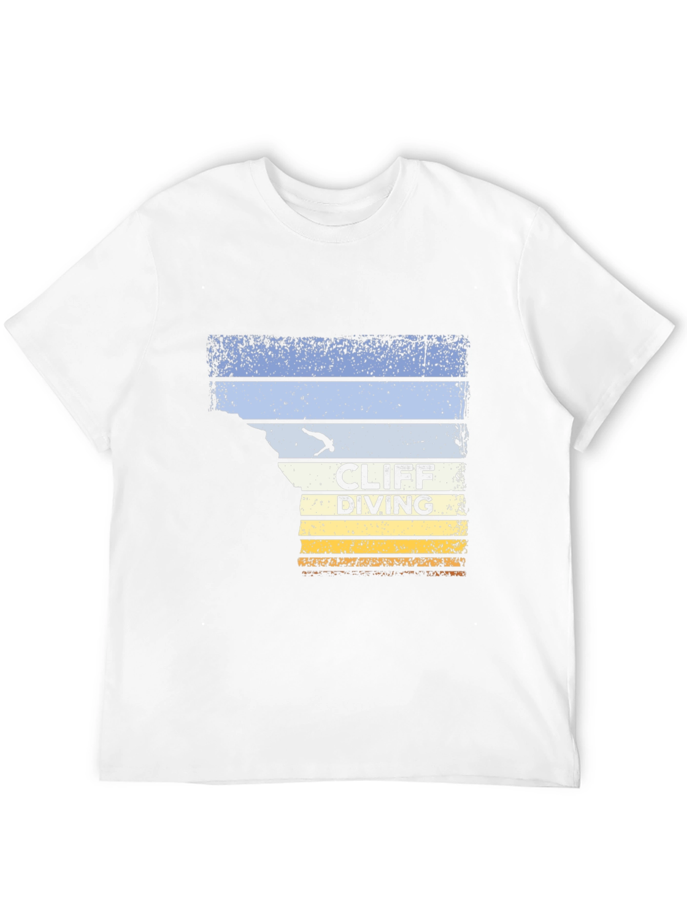 Cliff Diving Retro Graphic T-Shirt