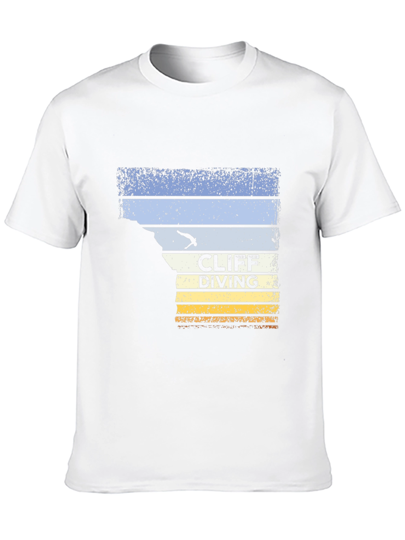 Cliff Diving Retro Graphic T-Shirt