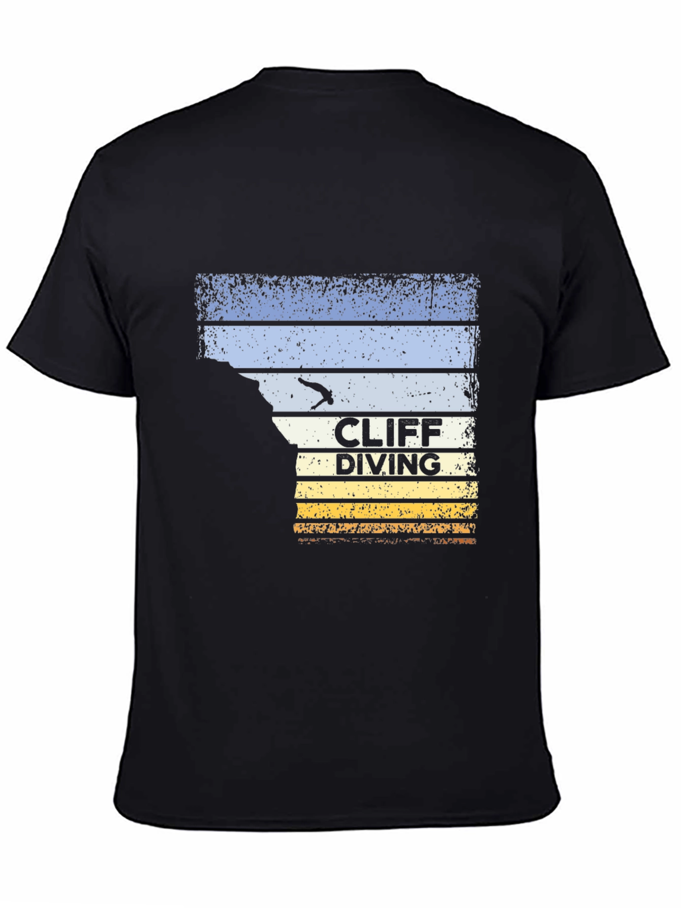 Cliff Diving Retro Graphic T-Shirt