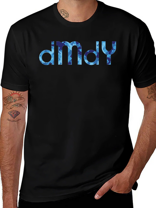 dmdy Camouflage Print Black T-Shirt