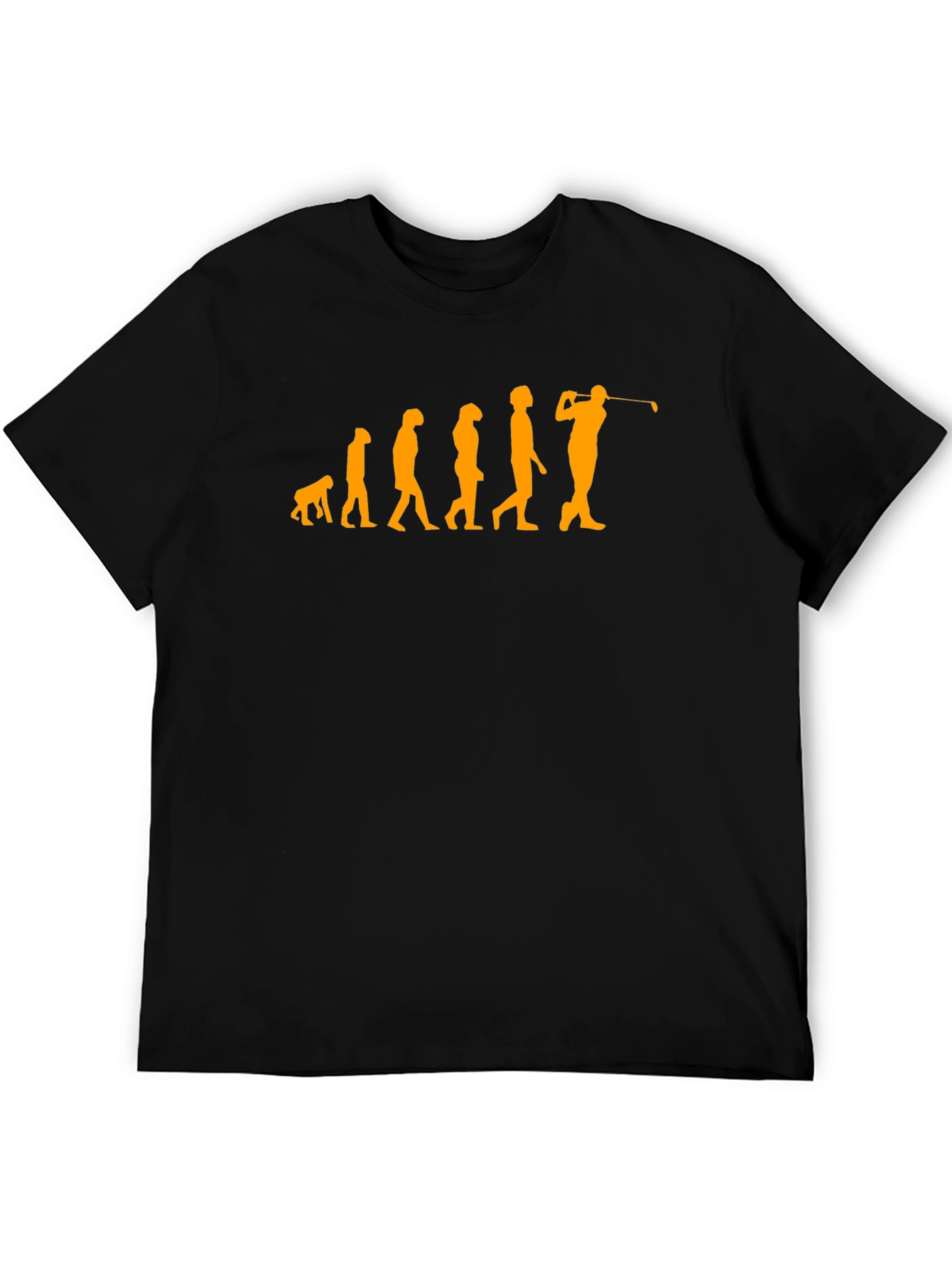 Golf Evolution T-Shirt - Black Cotton Tee