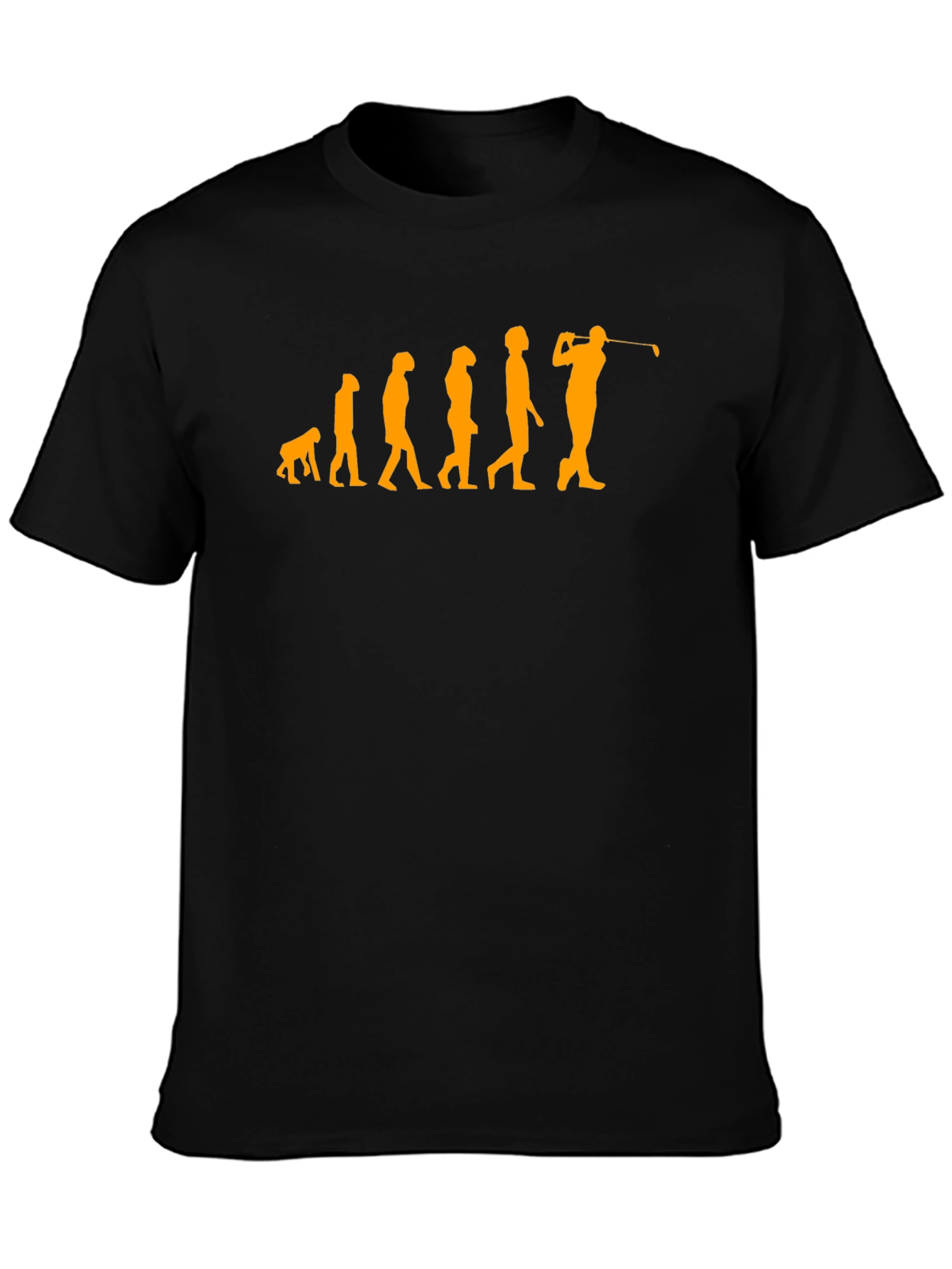 Golf Evolution T-Shirt - Black Cotton Tee