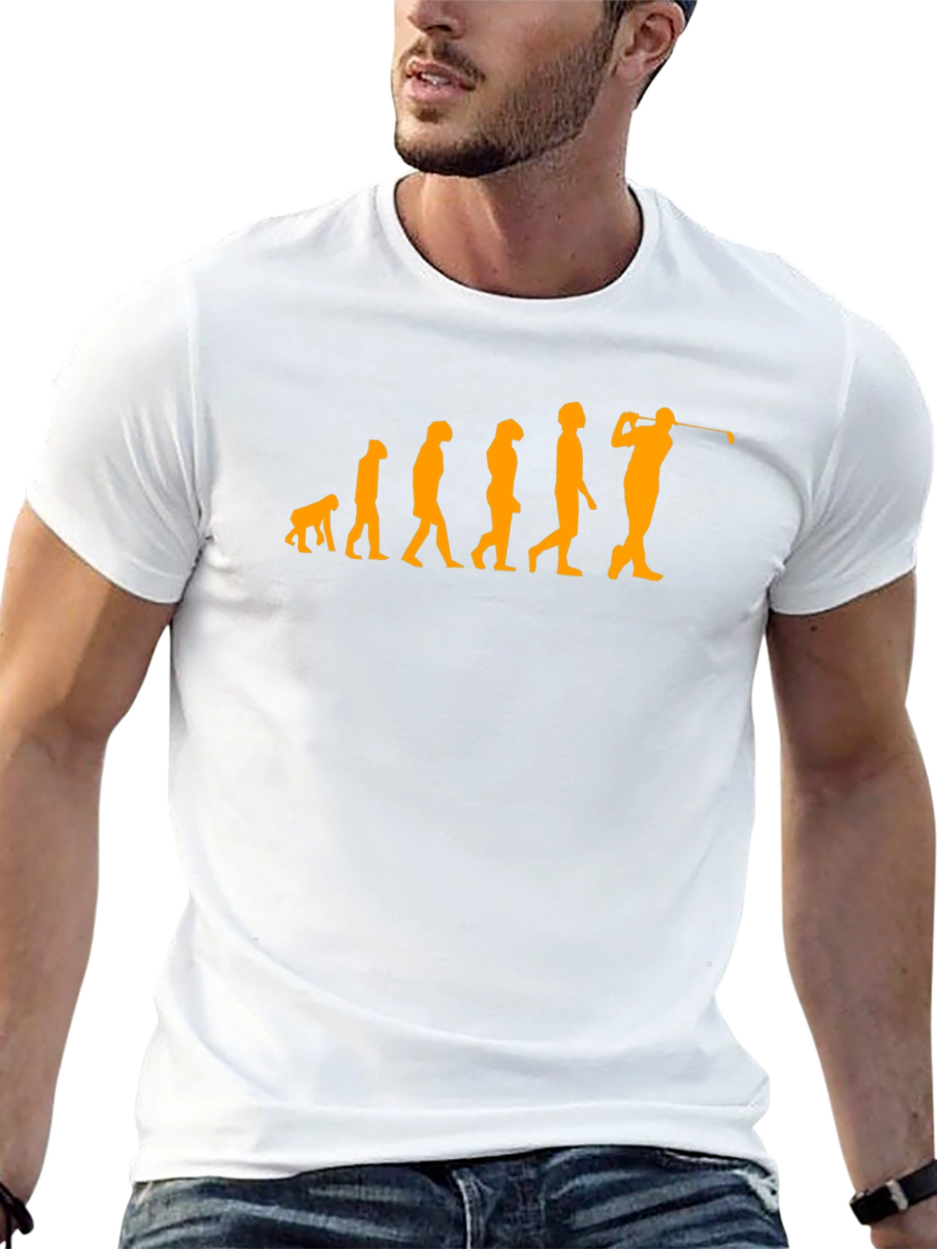 Golf Evolution T-Shirt - Black Cotton Tee