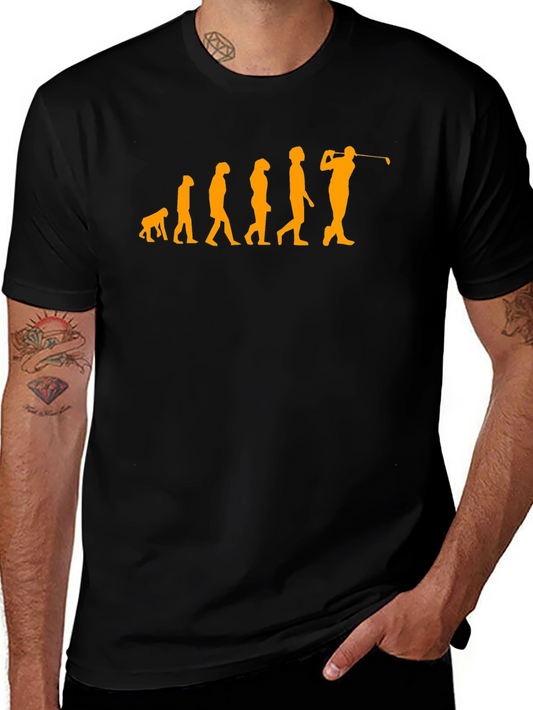 Golf Evolution T-Shirt - Black Cotton Tee