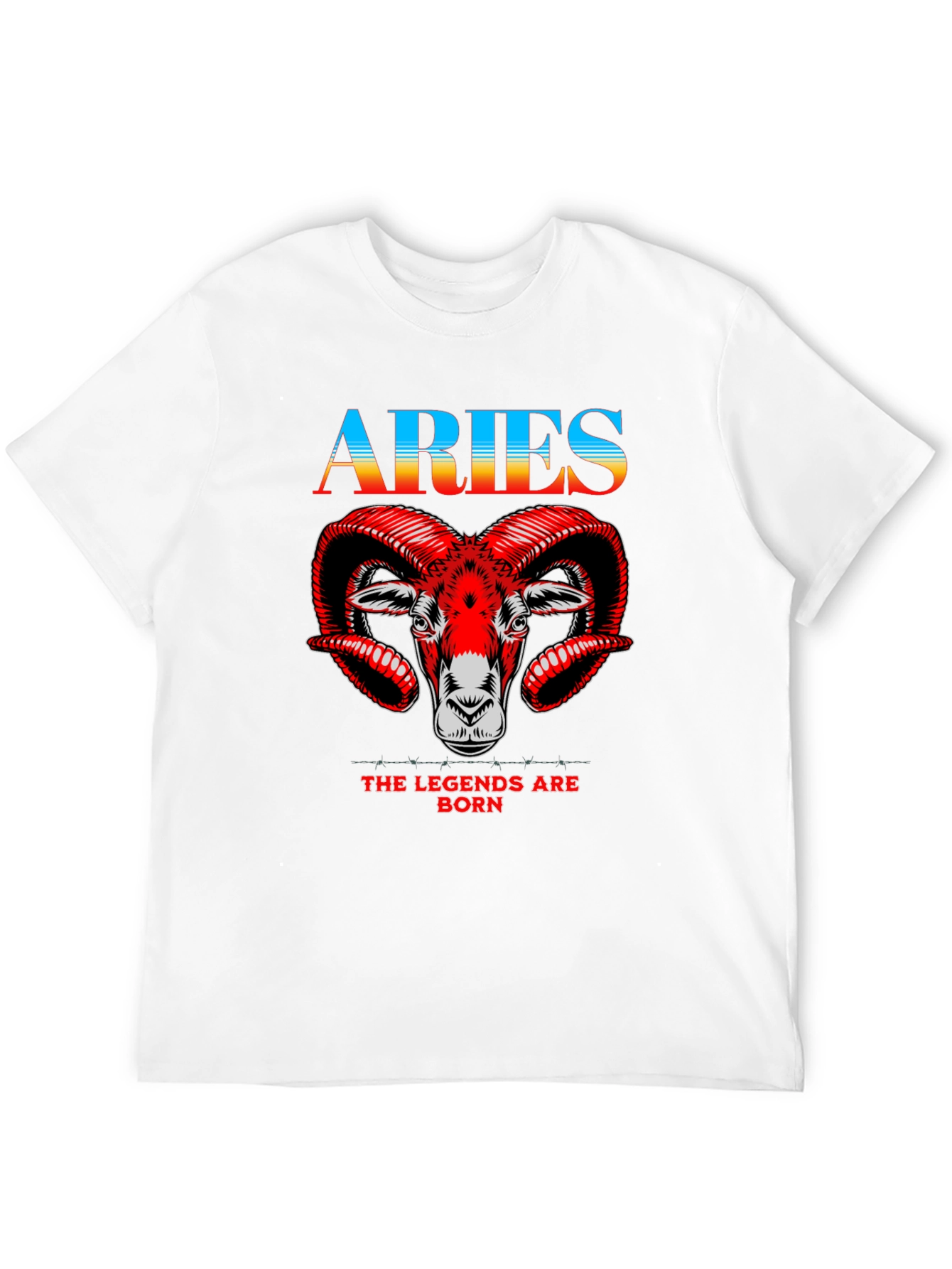 Aries Zodiac Black Graphic Tee
