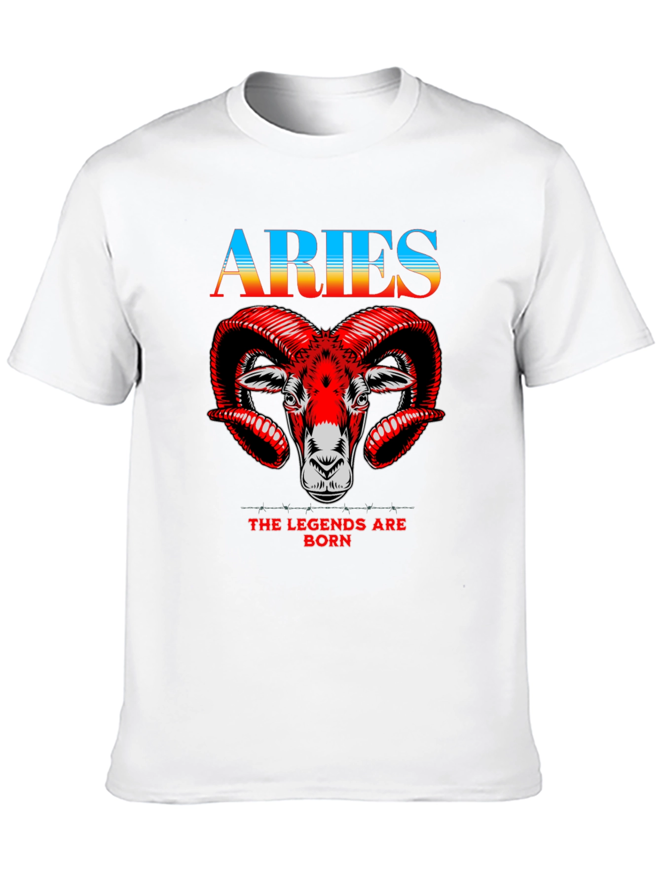 Aries Zodiac Black Graphic Tee