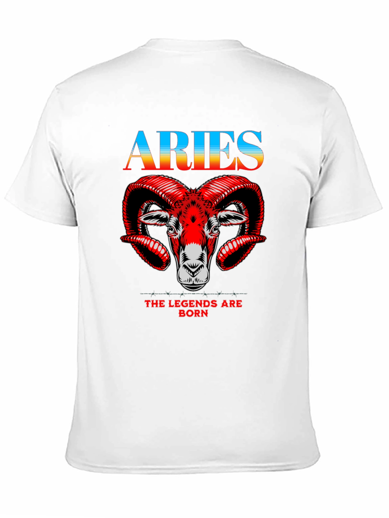 Aries Zodiac Black Graphic Tee