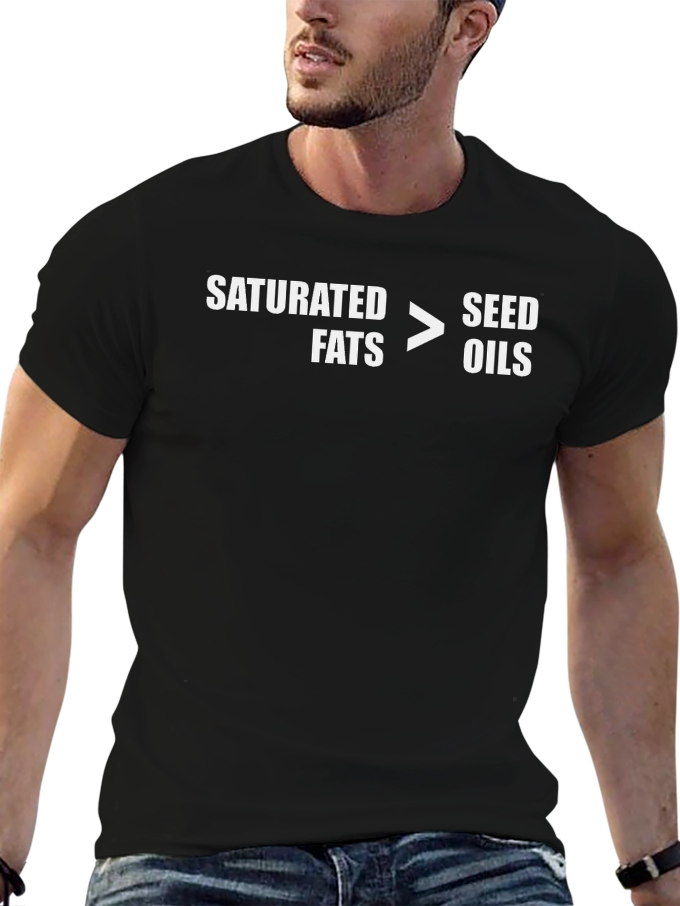 Saturated Fats > Seed Oils Graphic T-Shirt