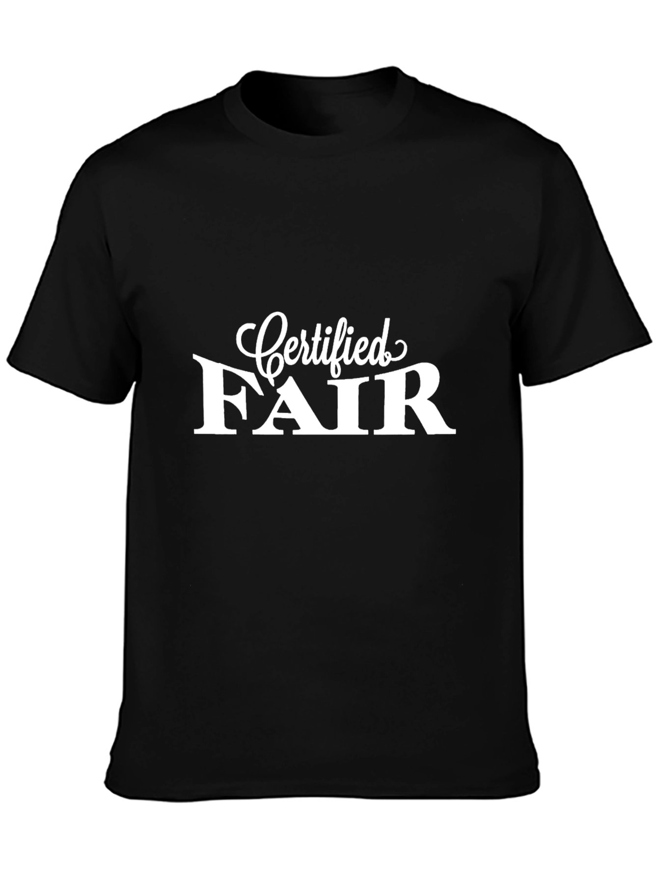 Certified Fair Graphic Tee - Mens Black T-Shirt