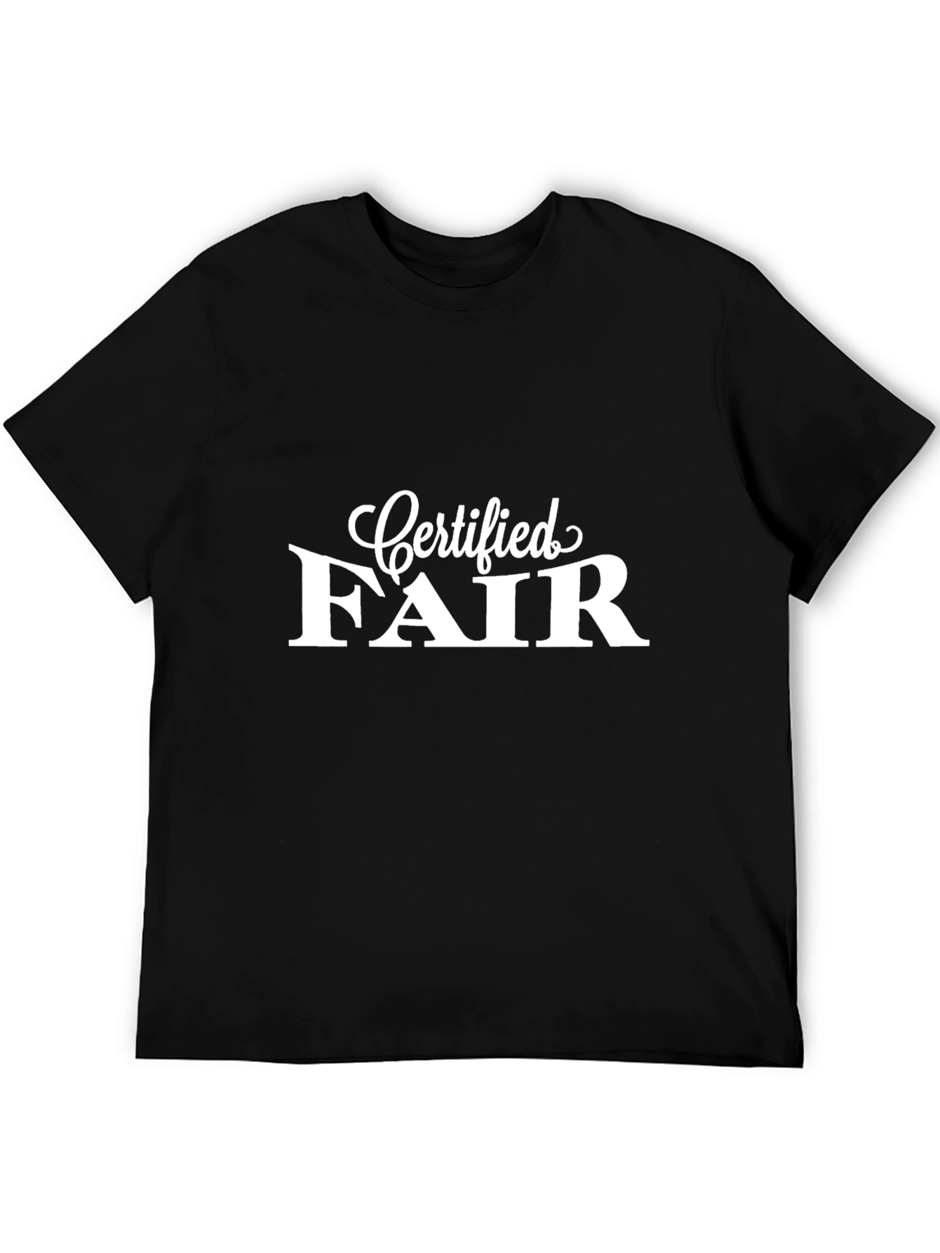 Certified Fair Graphic Tee - Mens Black T-Shirt