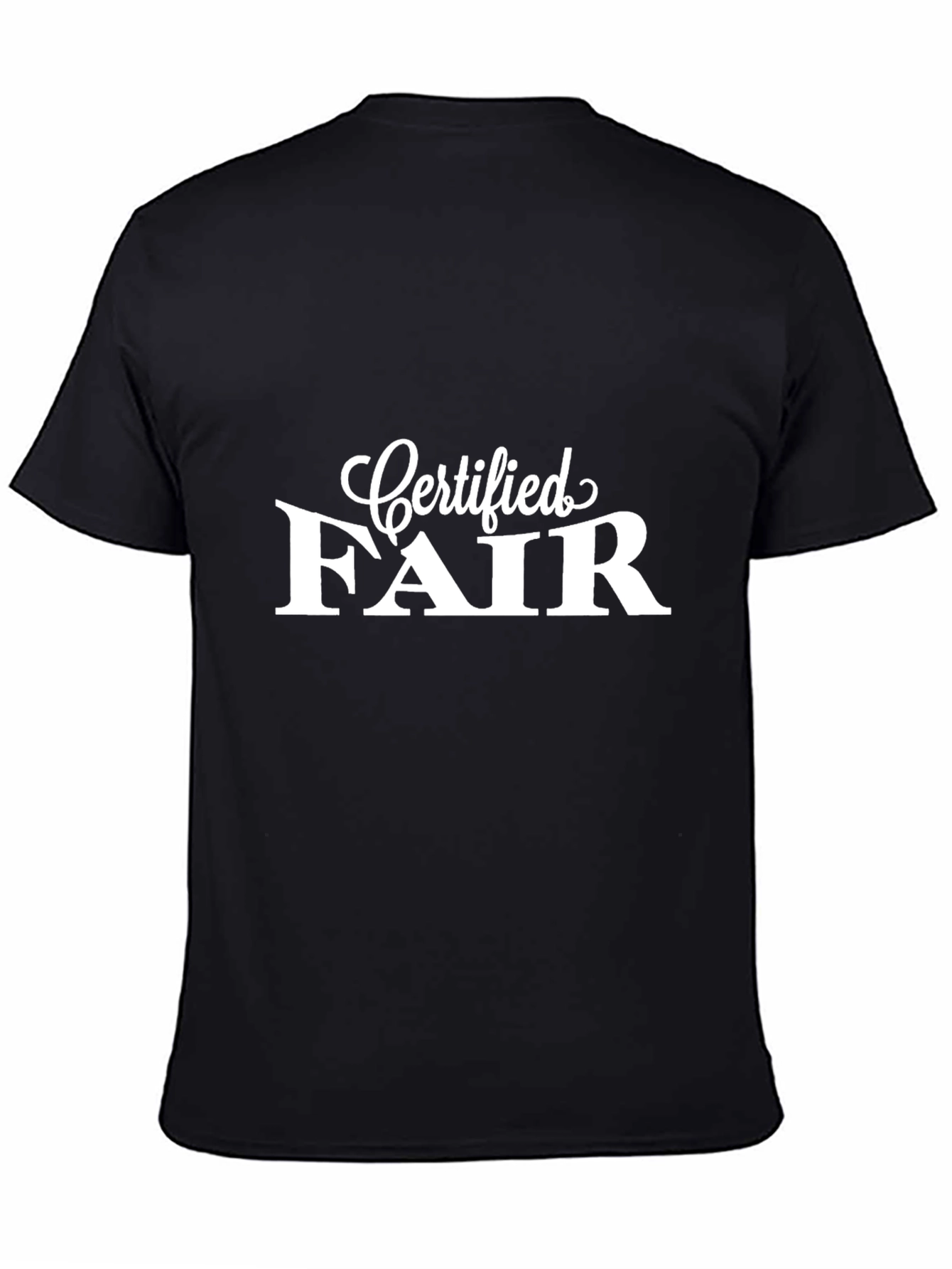 Certified Fair Graphic Tee - Mens Black T-Shirt
