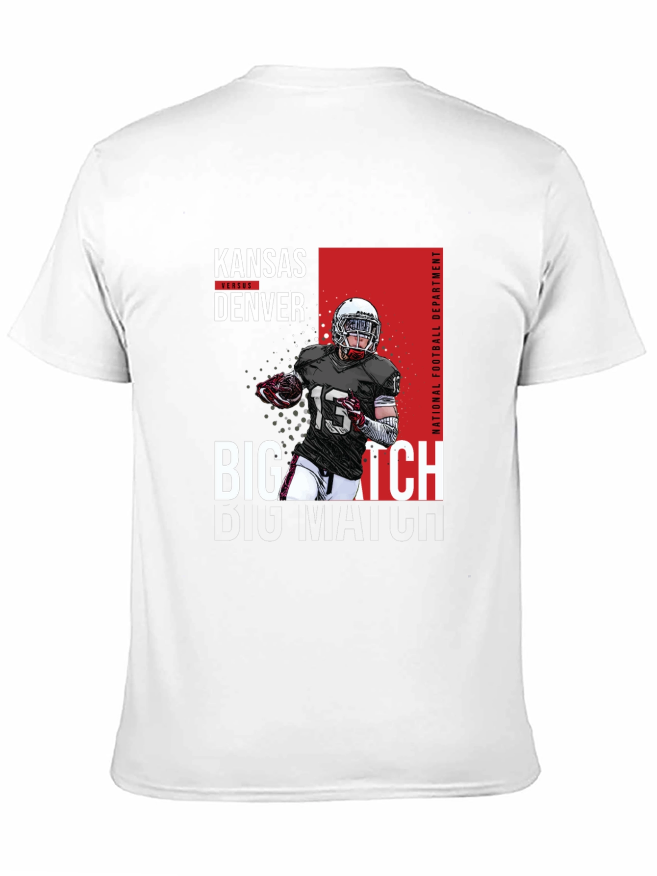 Kansas vs Denver Football Graphic T-Shirt
