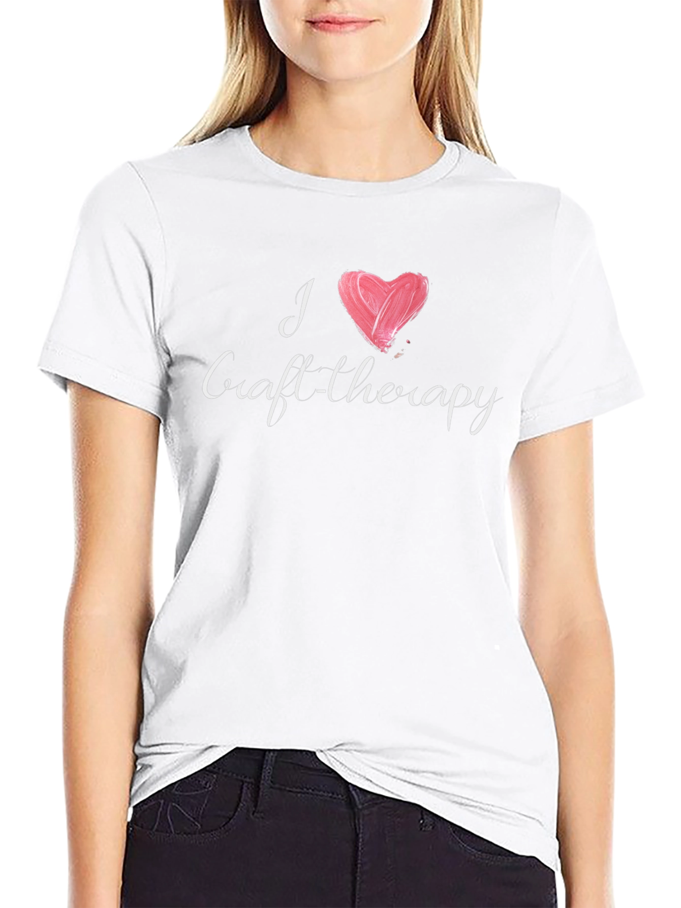 I Love Craft Therapy Black T-Shirt