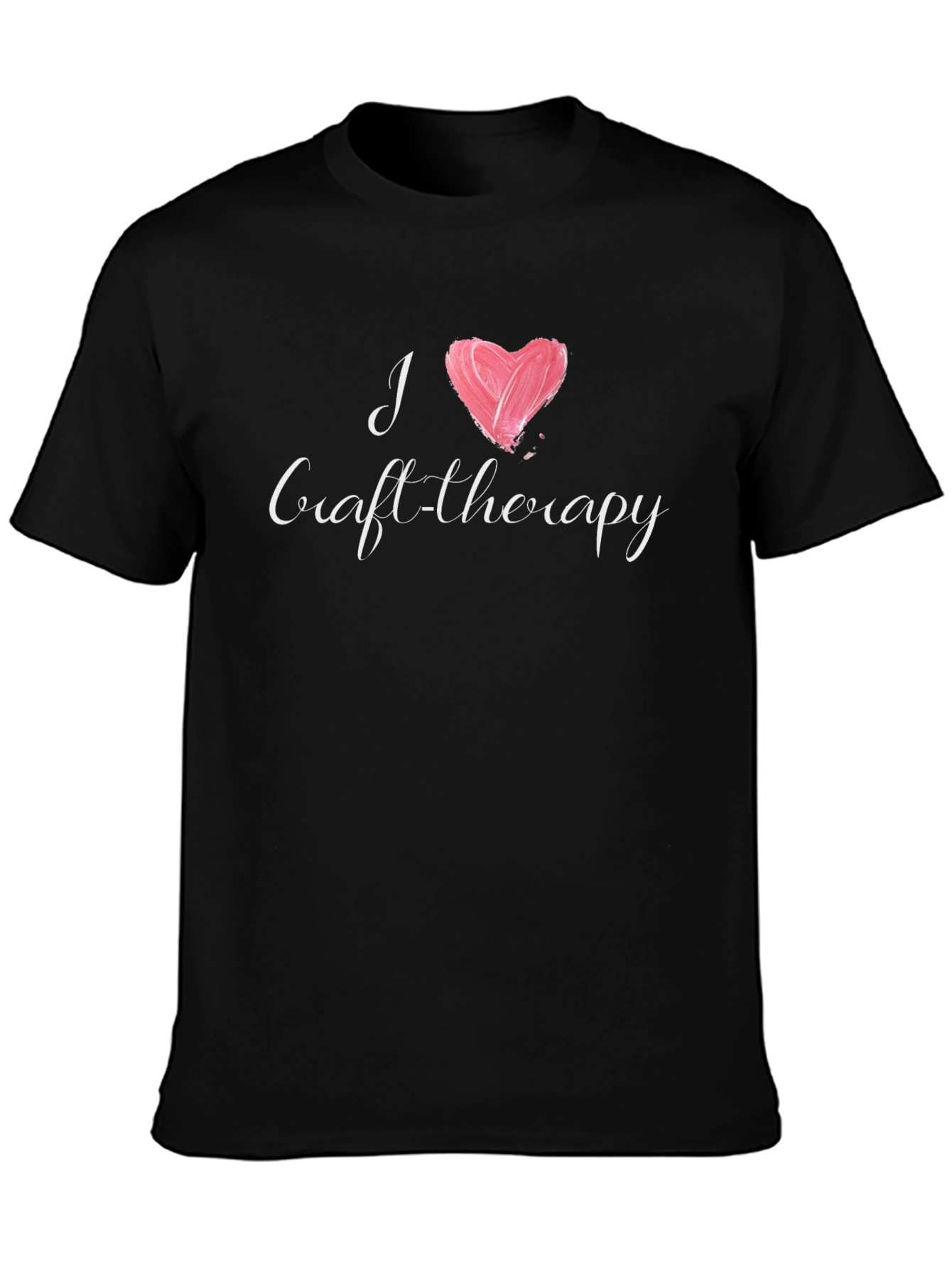 I Love Craft Therapy Black T-Shirt