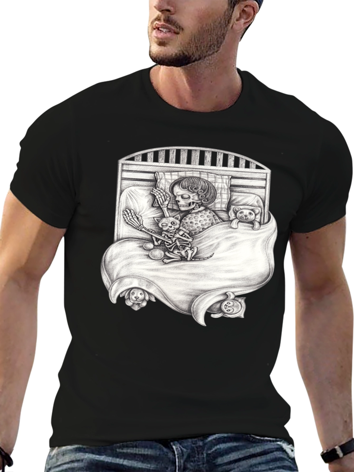 Skeleton Bedtime Story T-Shirt