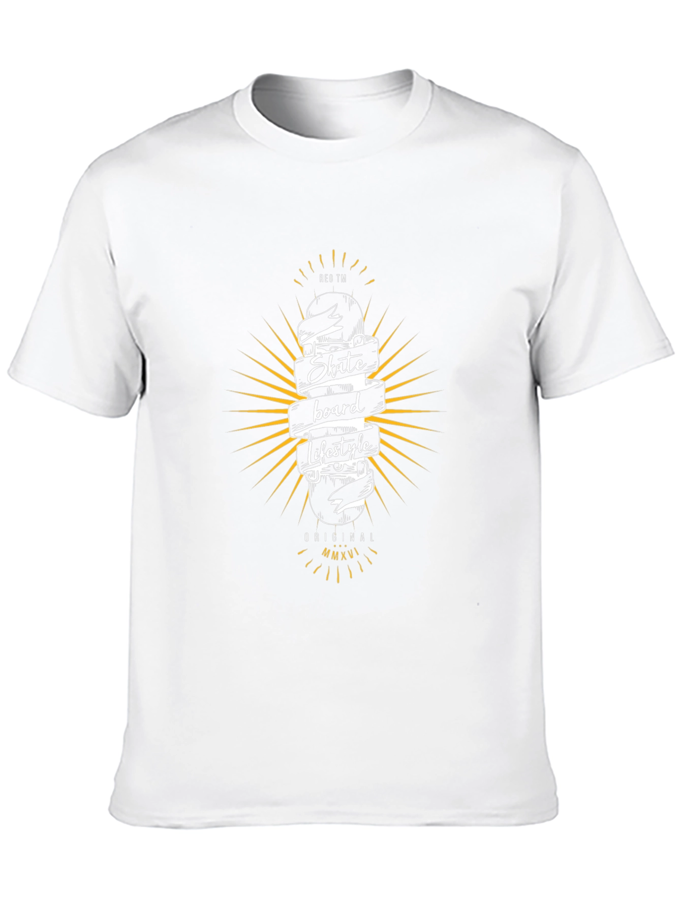 Skateboard Lifestyle Graphic Tee - Black Cotton T-Shirt