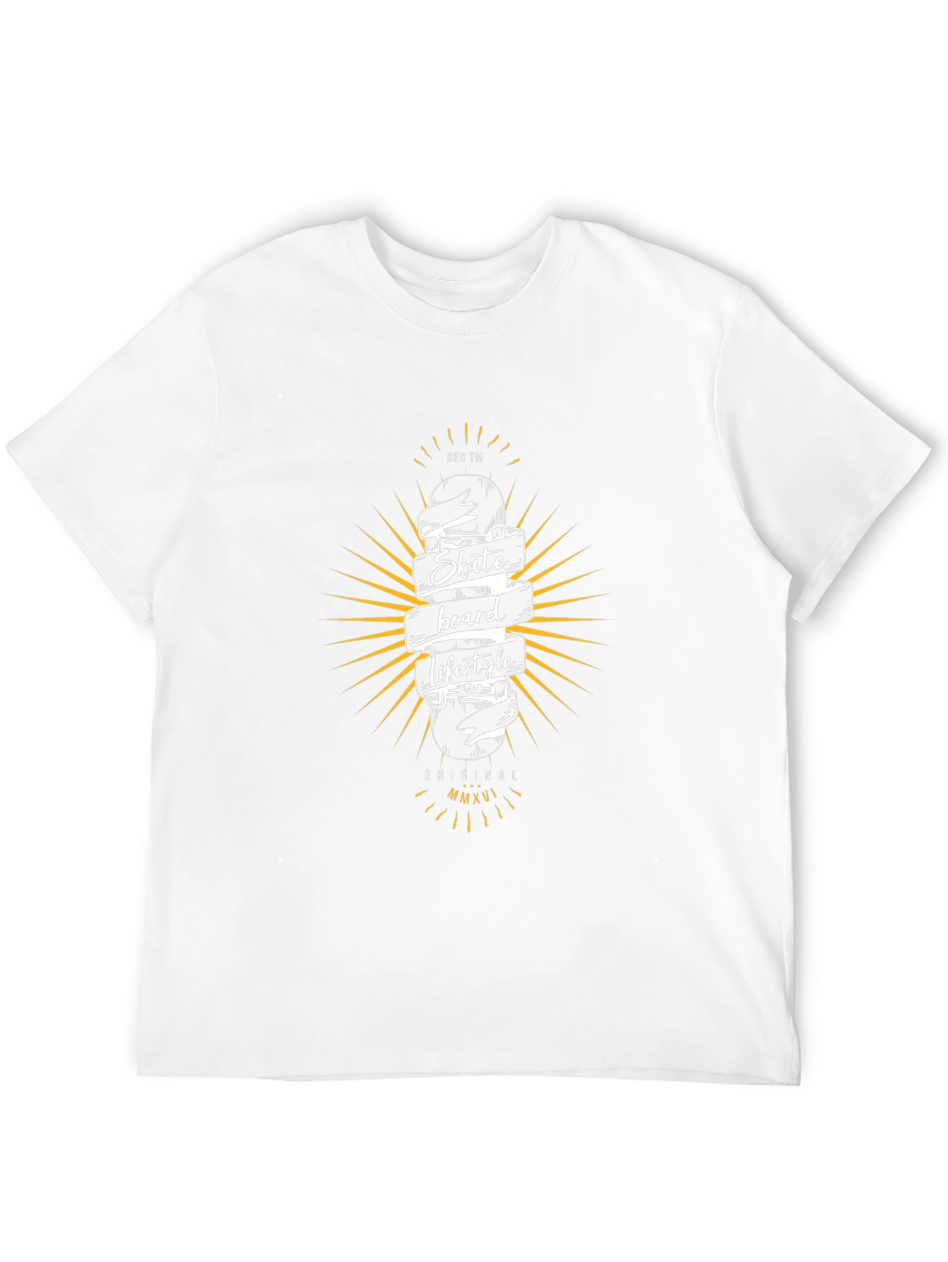 Skateboard Lifestyle Graphic Tee - Black Cotton T-Shirt