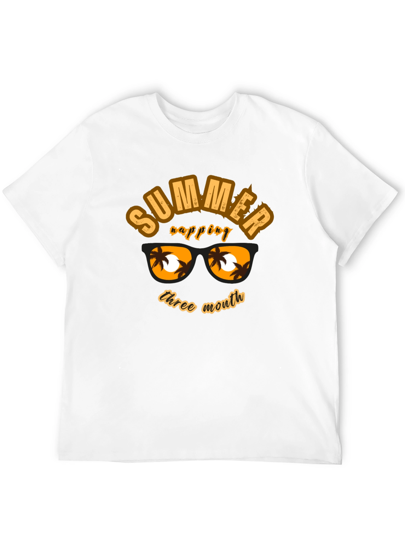 Summer Vibes Black Graphic T-Shirt