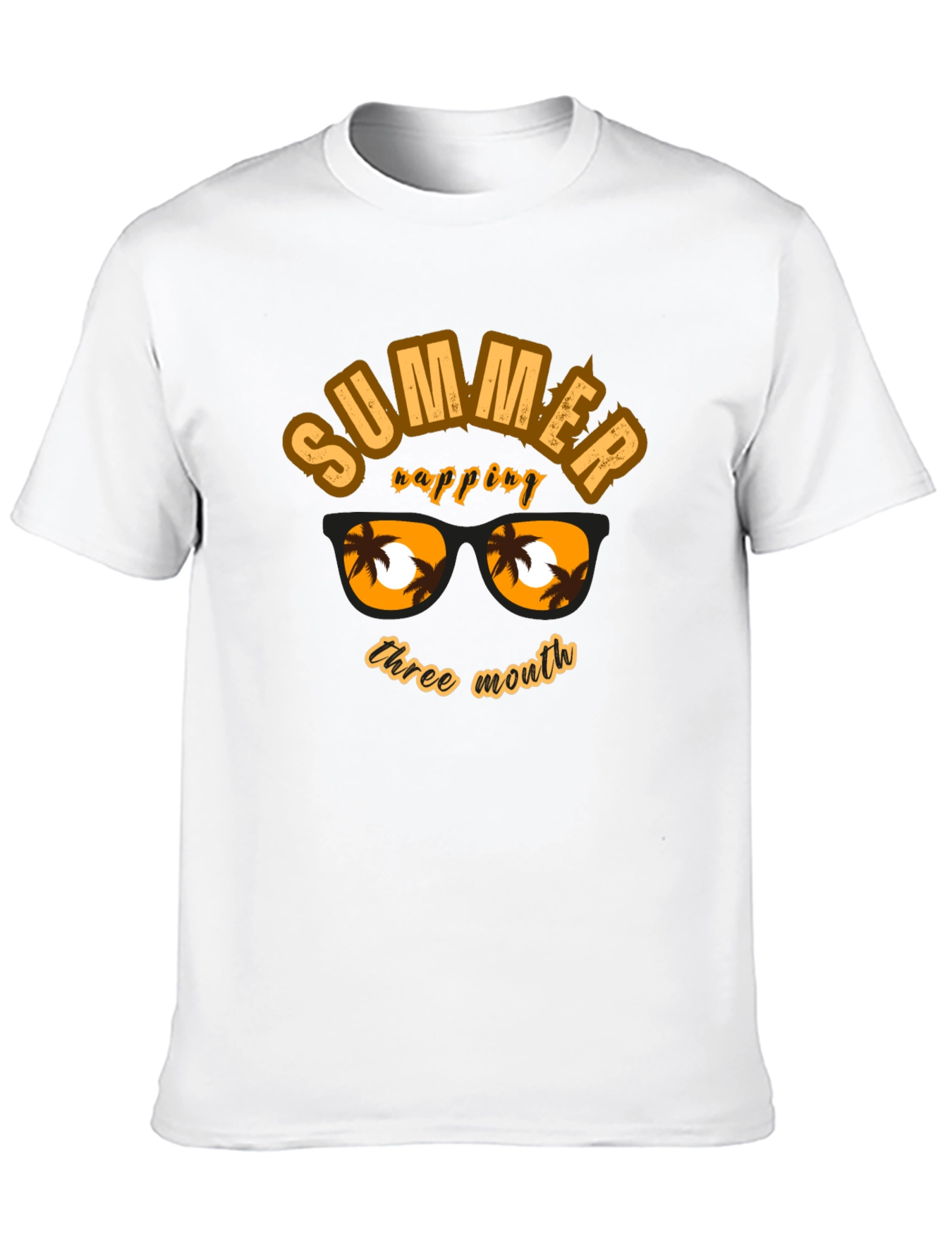 Summer Vibes Black Graphic T-Shirt