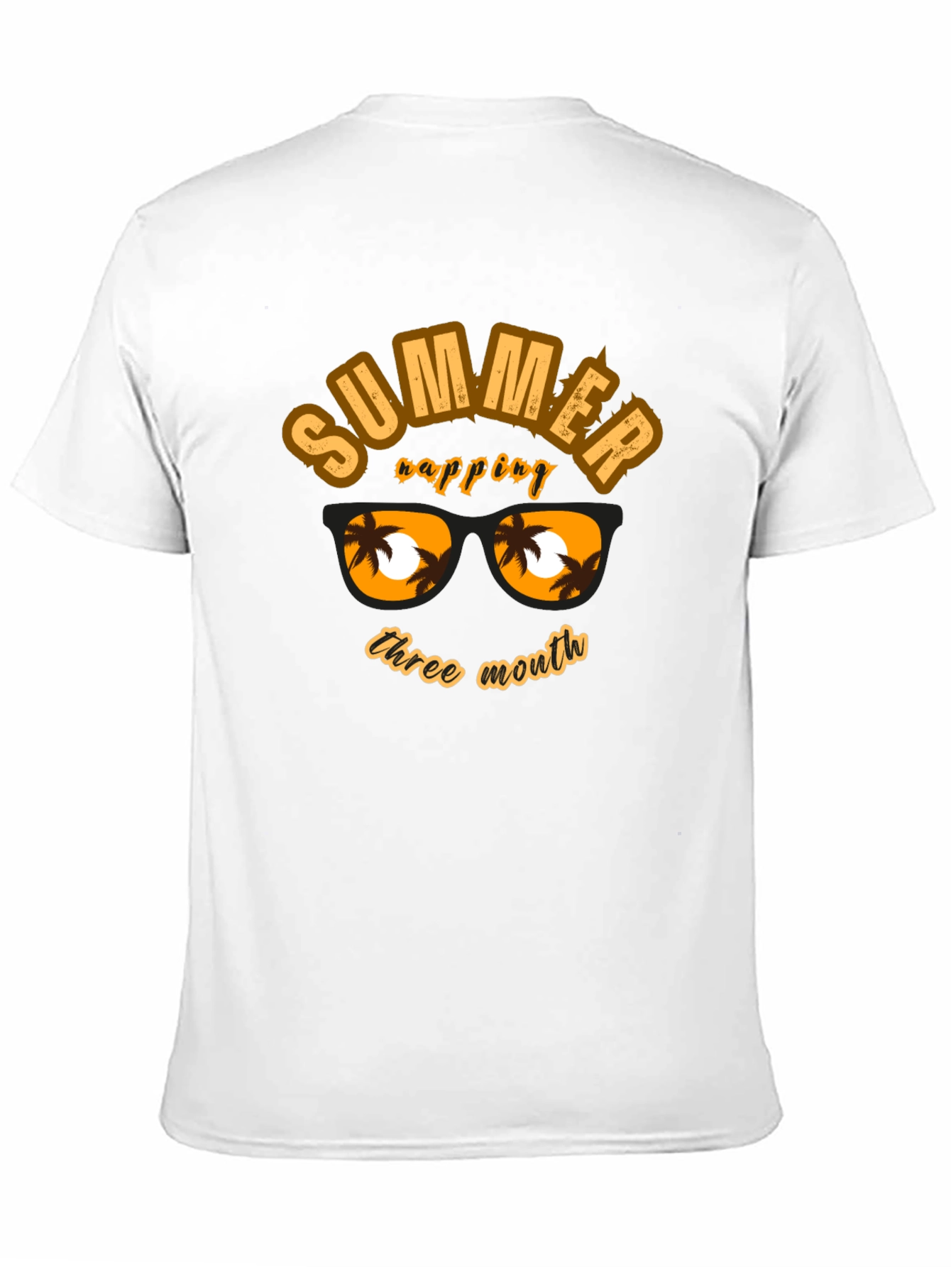 Summer Vibes Black Graphic T-Shirt