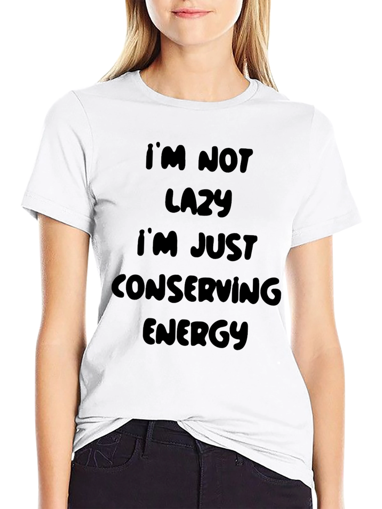 Funny Lazy T-Shirt - Conserving Energy Tee
