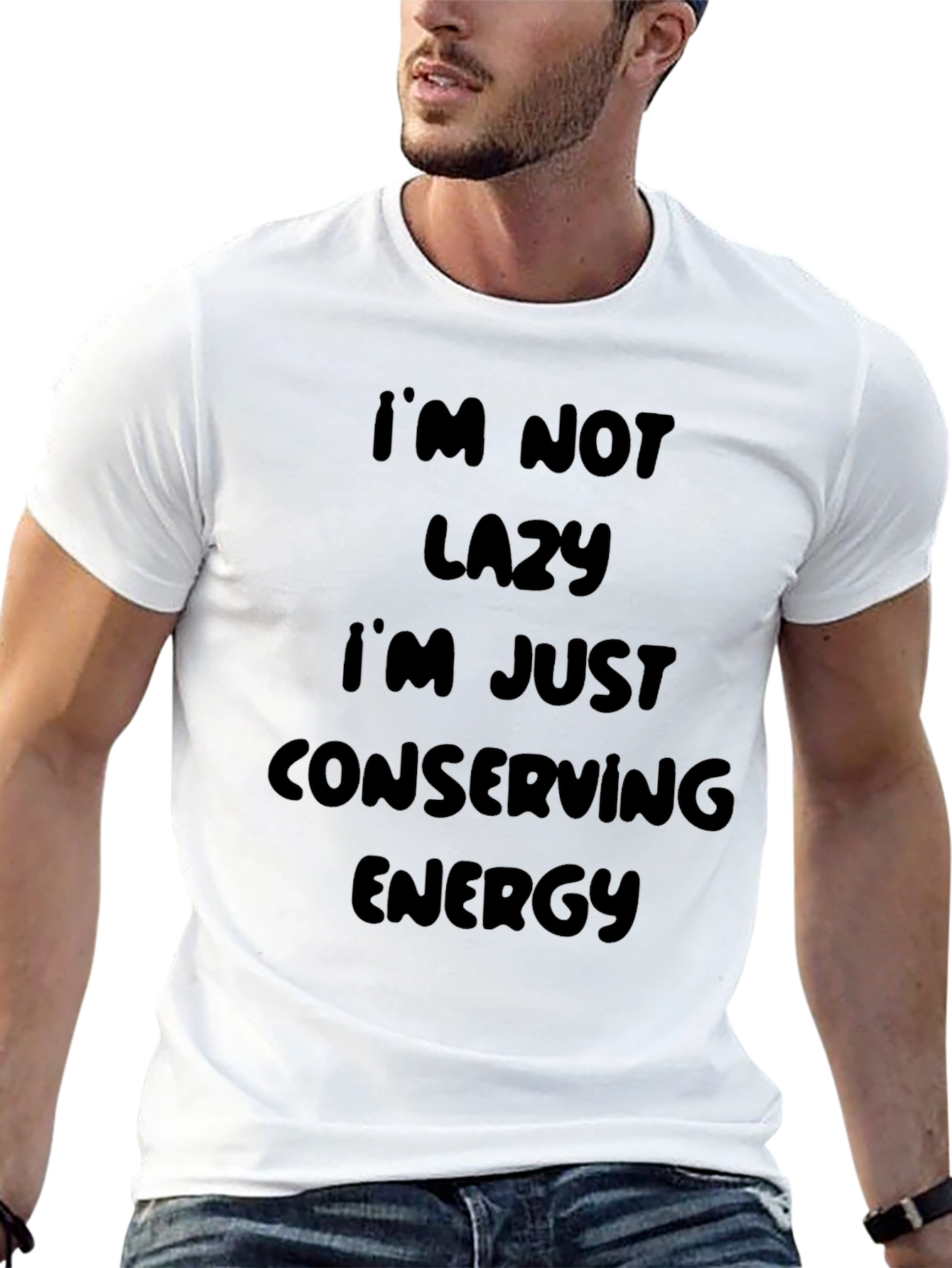 Funny Lazy T-Shirt - Conserving Energy Tee