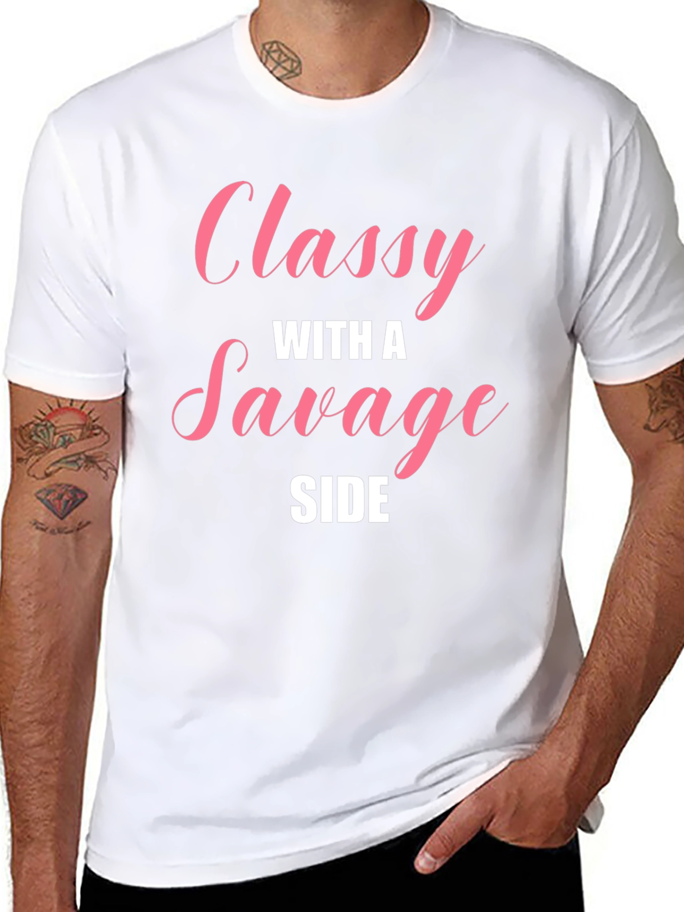 Classy With A Savage Side Black T-Shirt