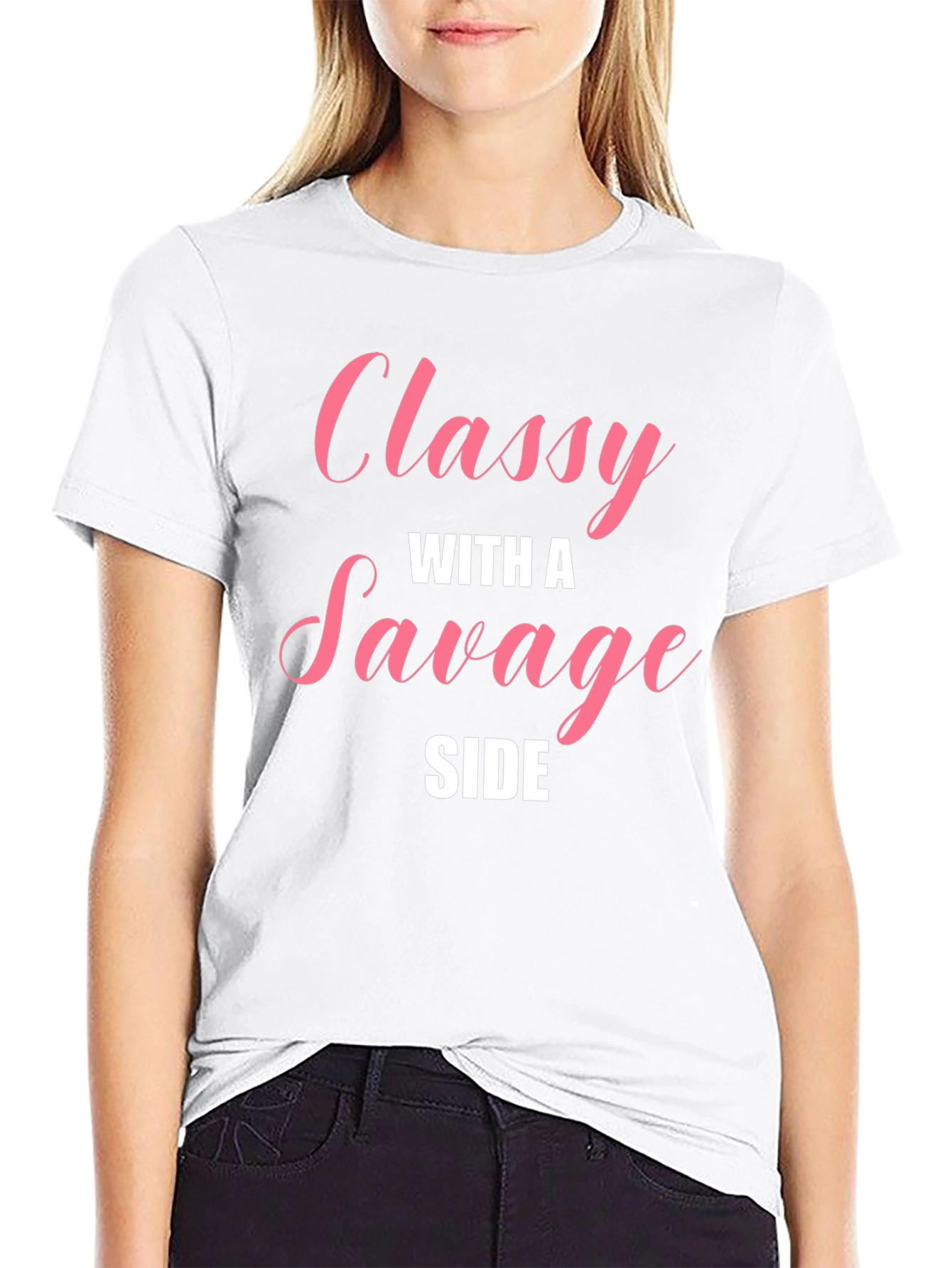 Classy With A Savage Side Black T-Shirt