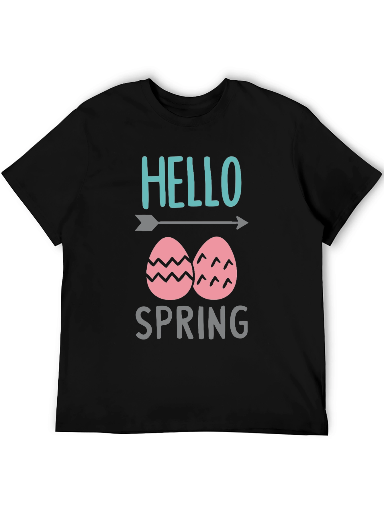 Hello Spring Easter Egg Graphic T-Shirt
