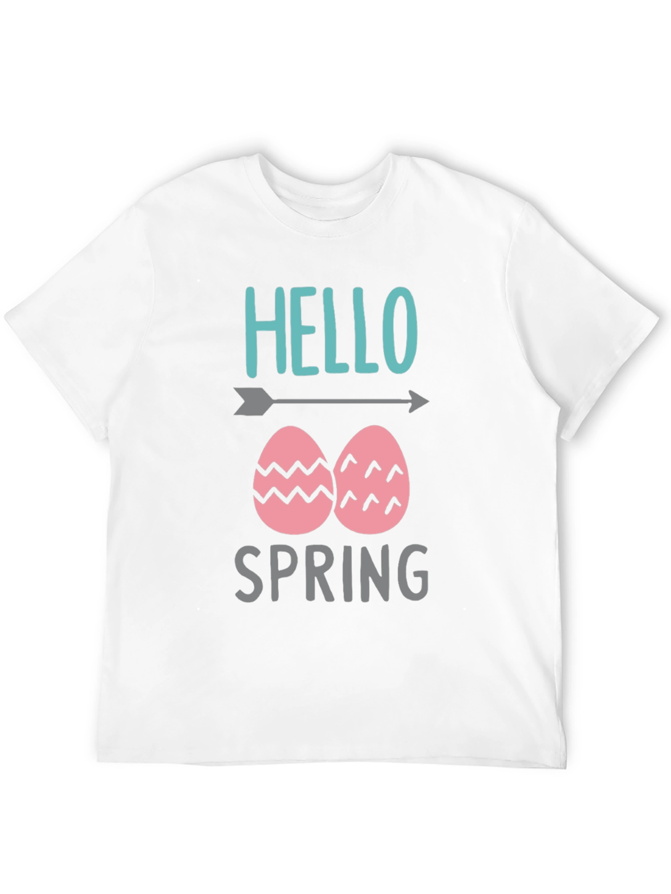 Hello Spring Easter Egg Graphic T-Shirt