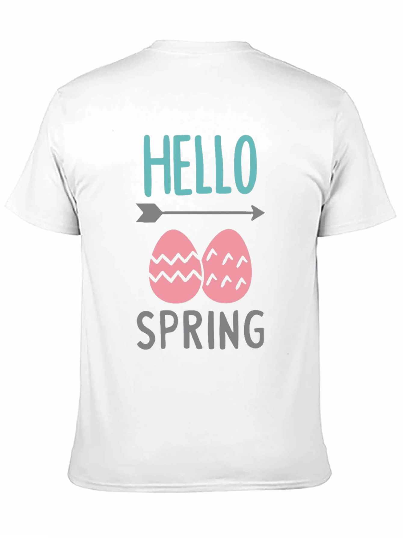 Hello Spring Easter Egg Graphic T-Shirt