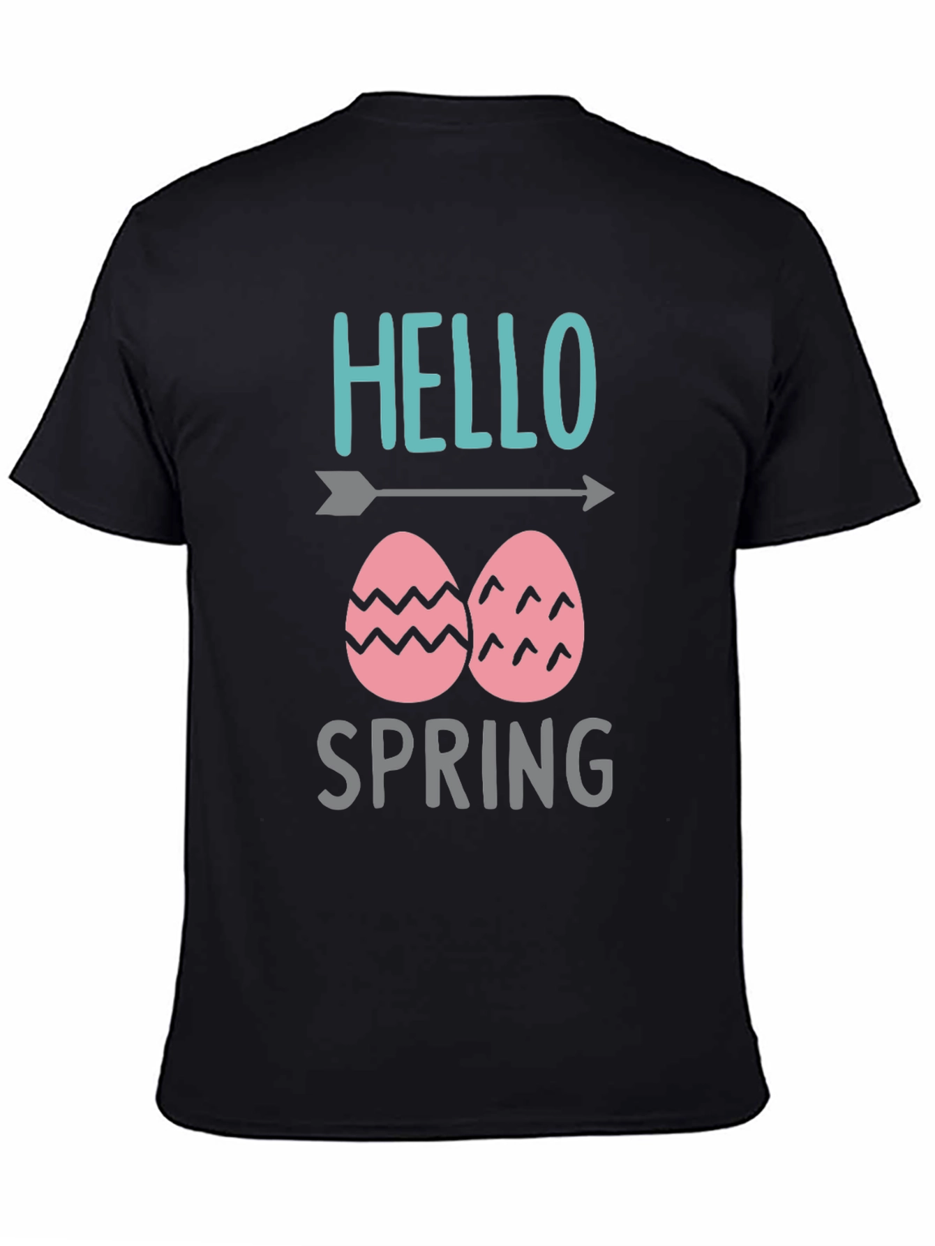 Hello Spring Easter Egg Graphic T-Shirt