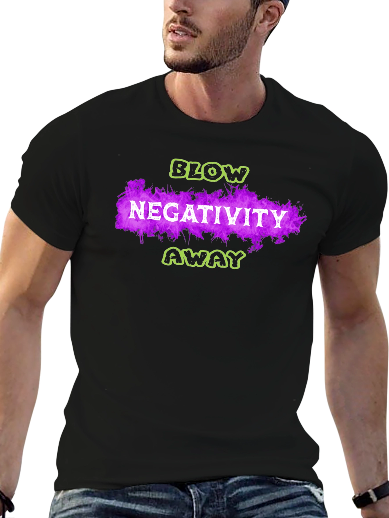 Blow Negativity Away Graphic T-Shirt