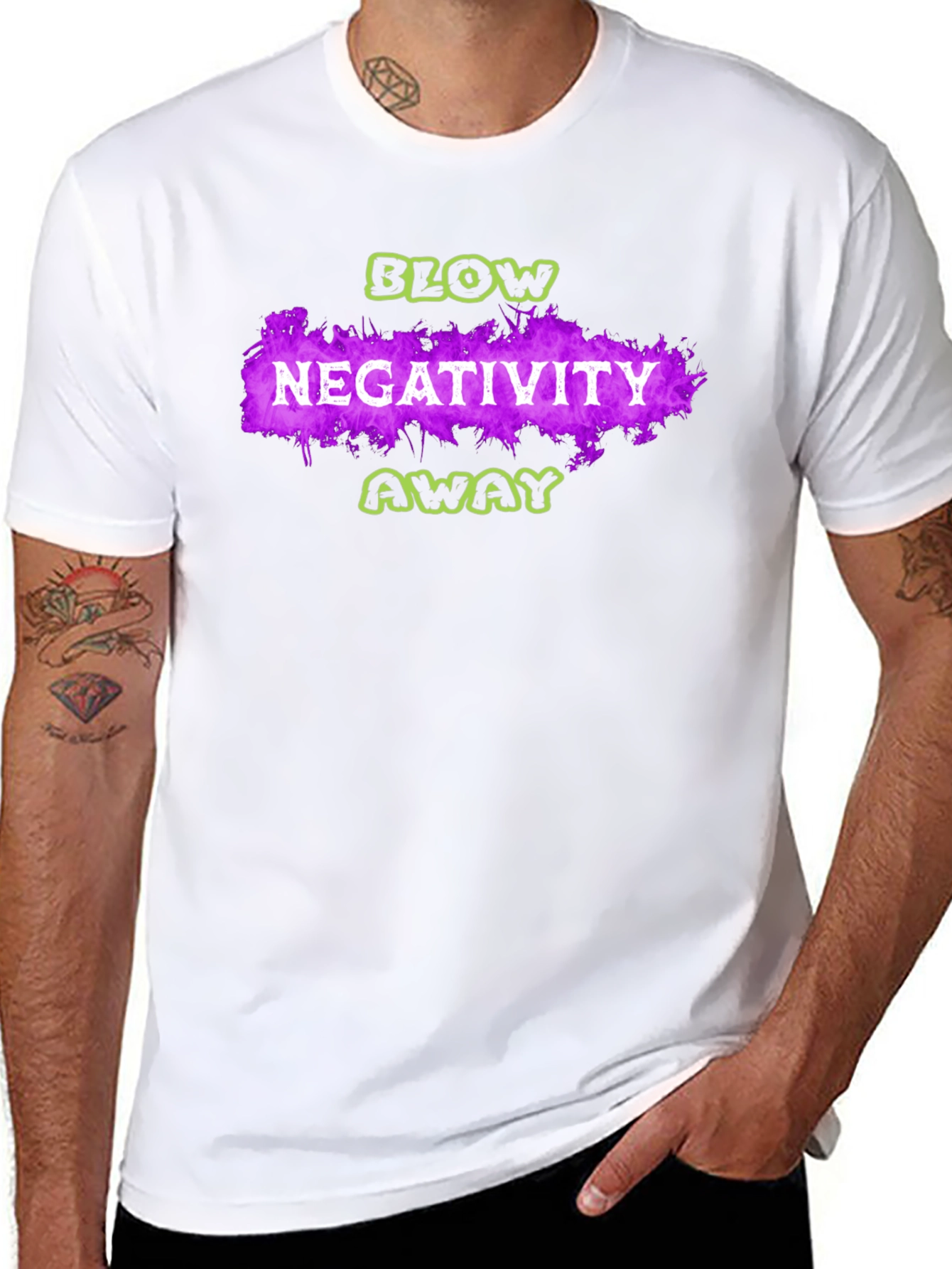 Blow Negativity Away Graphic T-Shirt