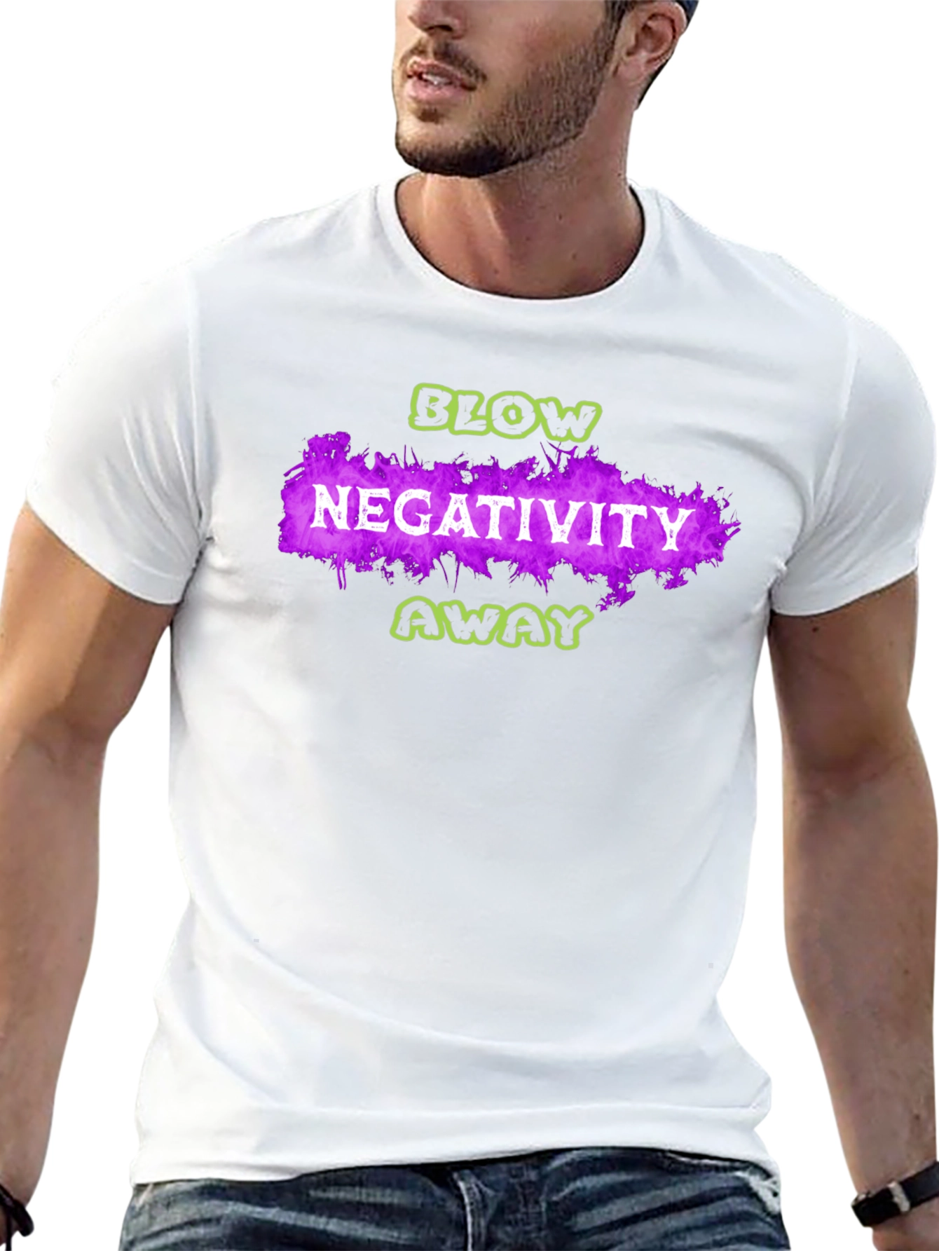 Blow Negativity Away Graphic T-Shirt