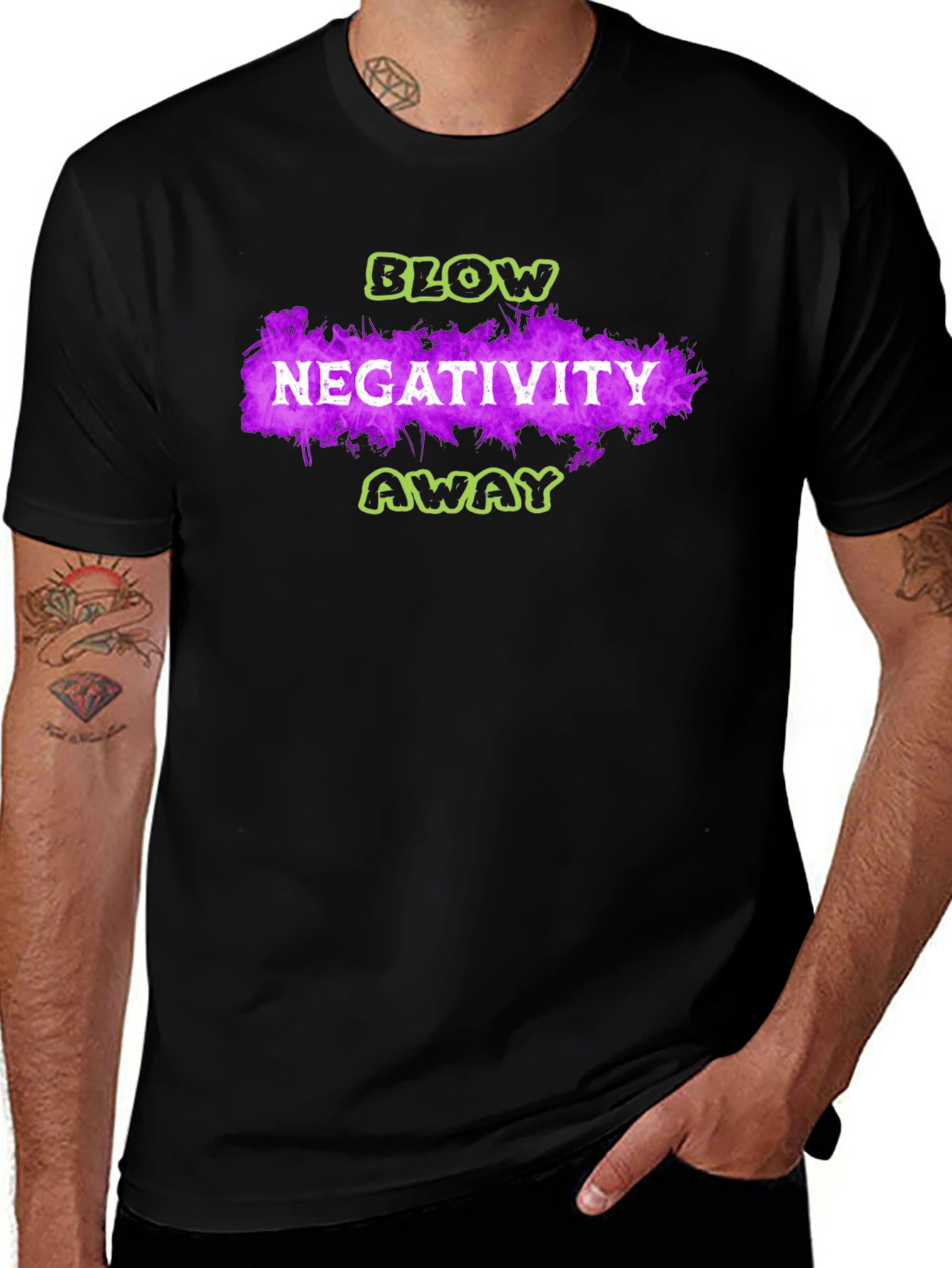 Blow Negativity Away Graphic T-Shirt
