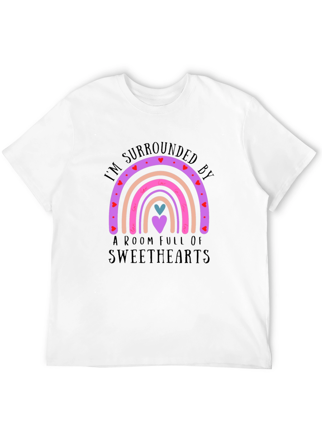 Sweethearts Rainbow T-Shirt - Cute Love Design