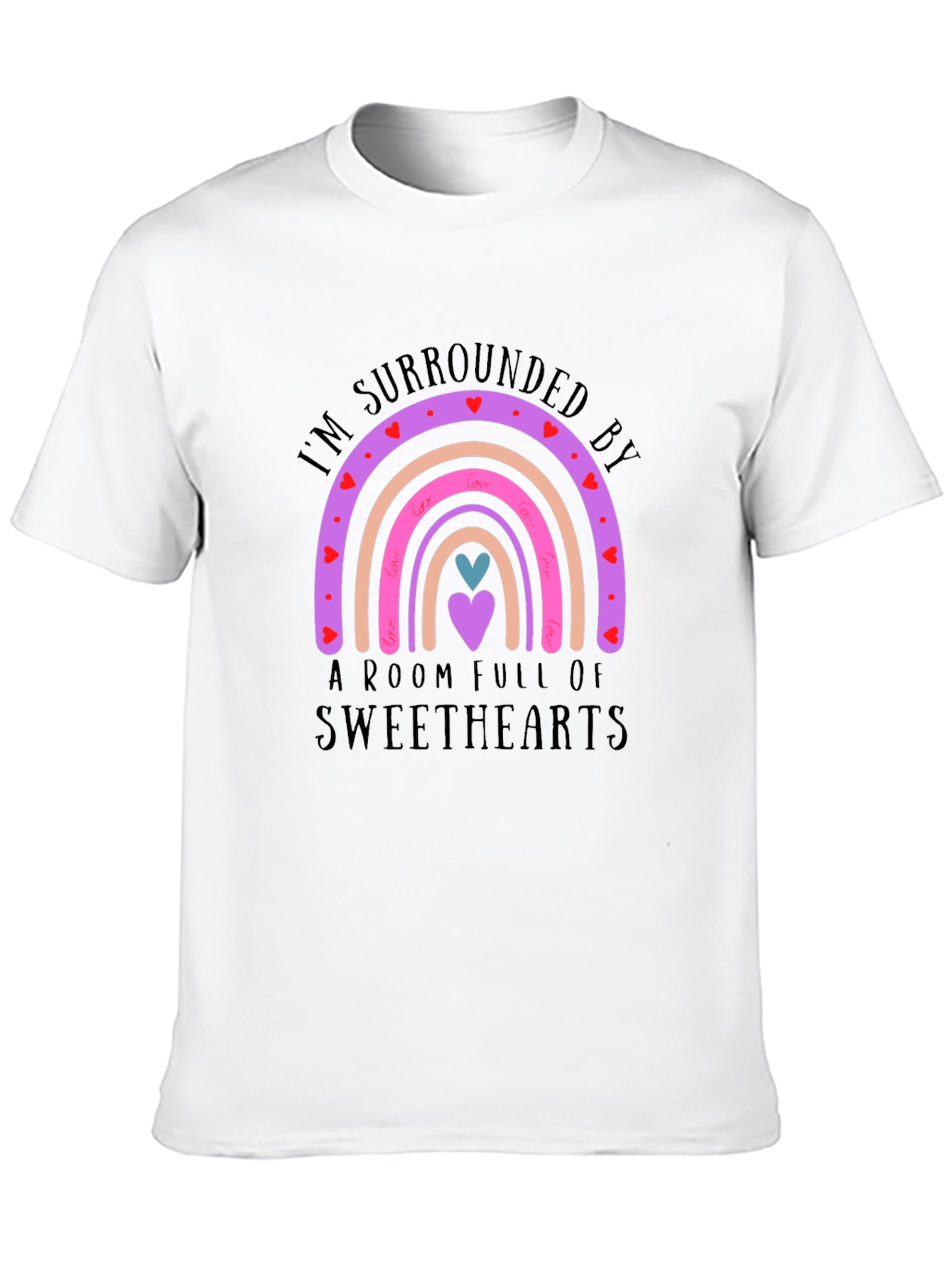 Sweethearts Rainbow T-Shirt - Cute Love Design