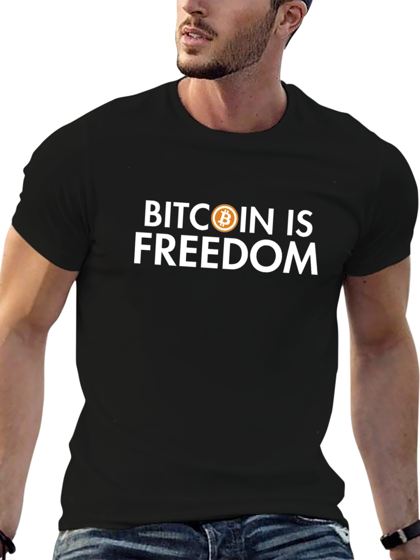 Bitcoin is Freedom Graphic Tee - Black