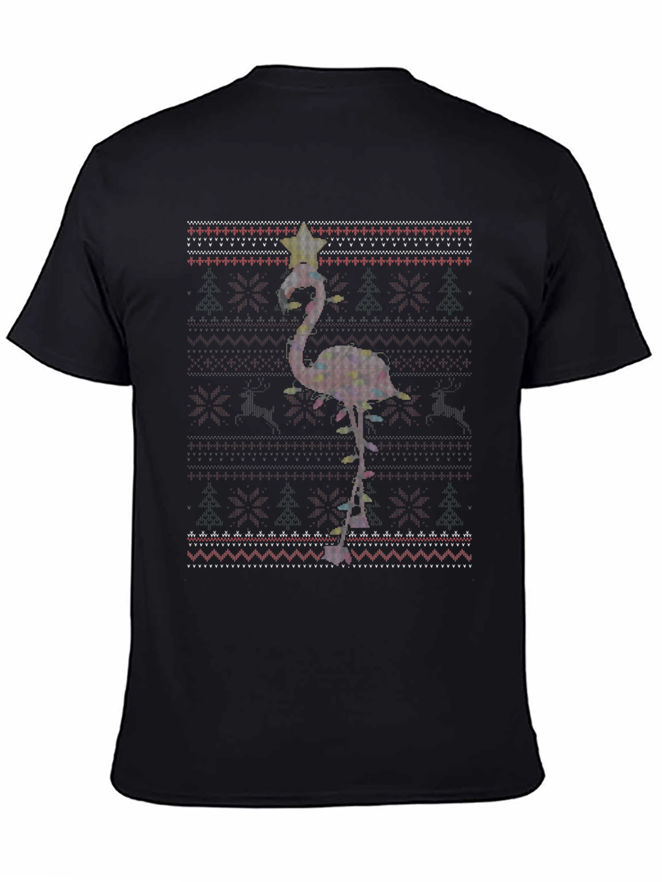 Festive Flamingo Christmas T-Shirt