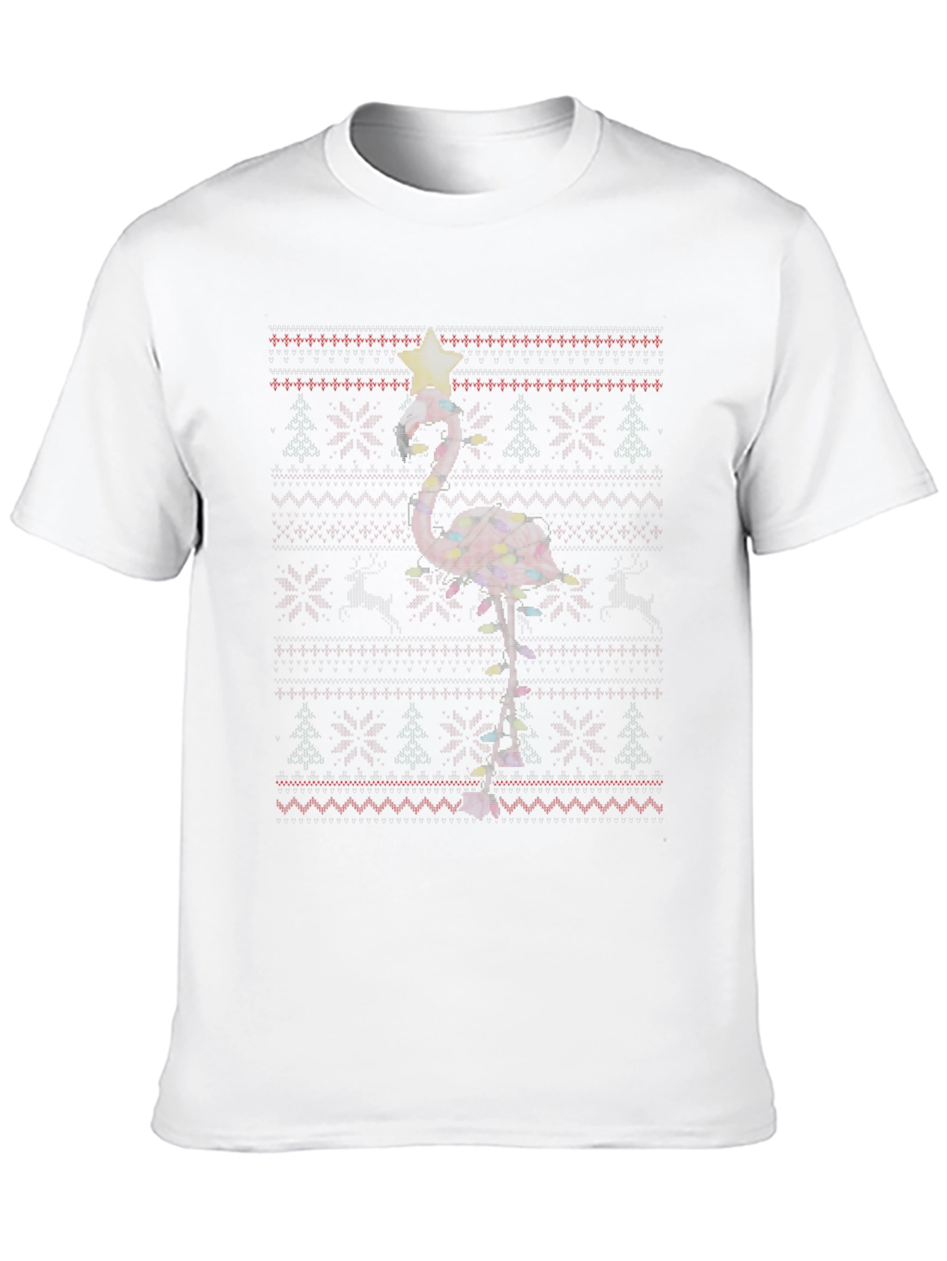Festive Flamingo Christmas T-Shirt