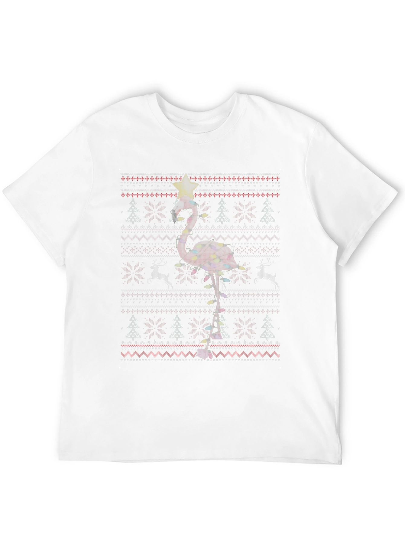 Festive Flamingo Christmas T-Shirt