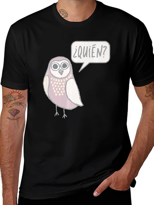 Funny Owl T-Shirt - Who?