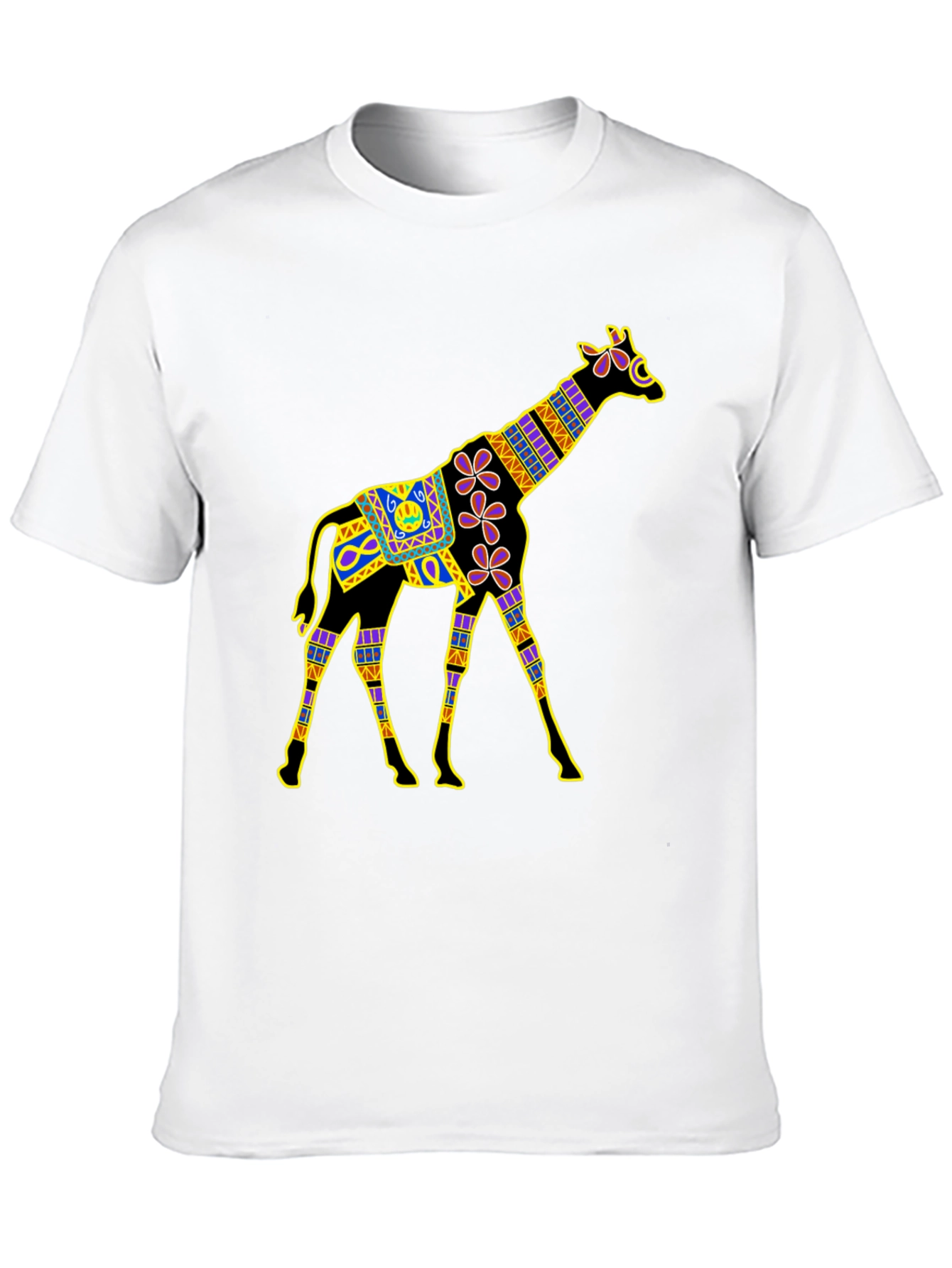 Giraffe Graphic Black T-Shirt