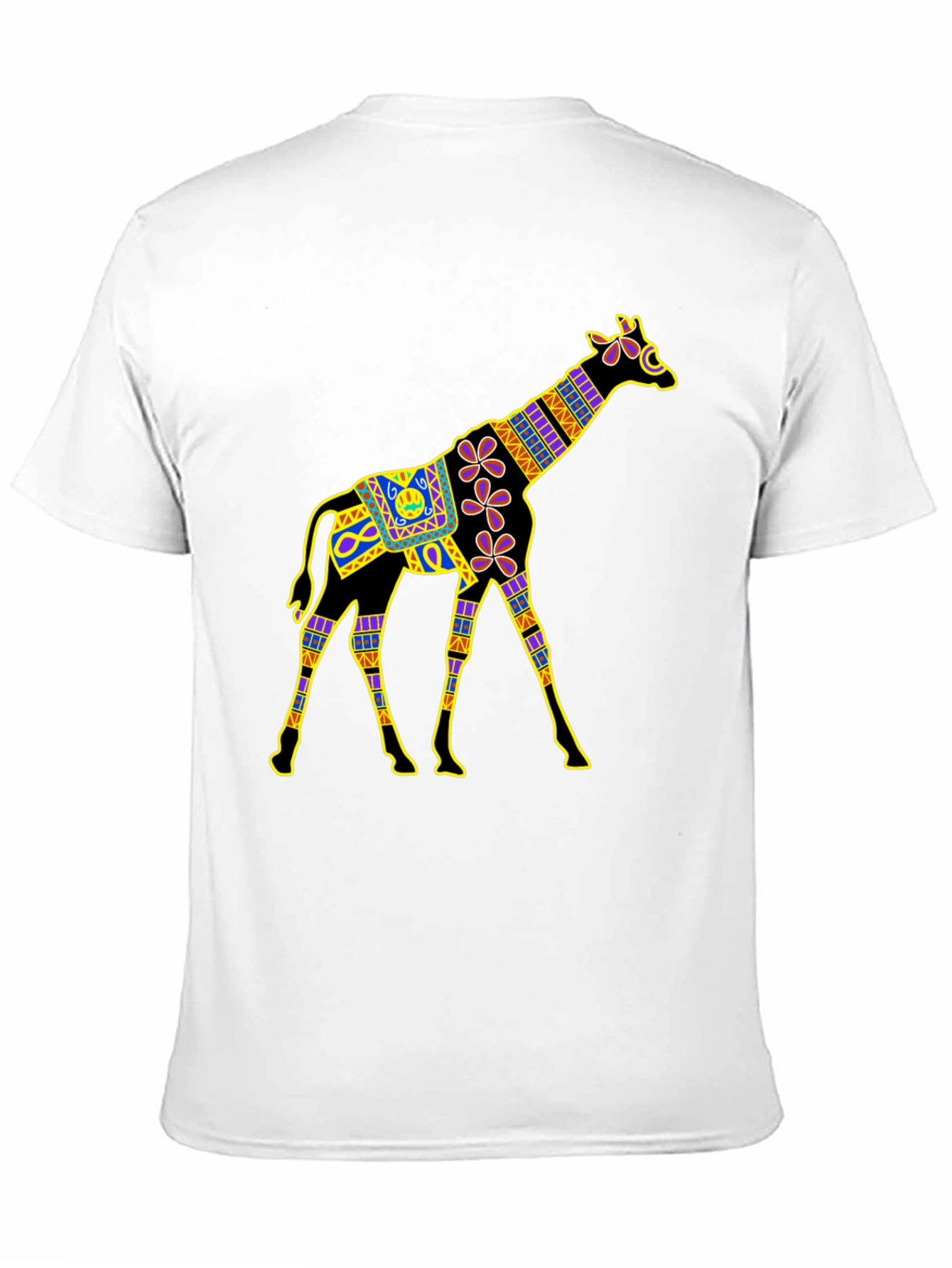 Giraffe Graphic Black T-Shirt