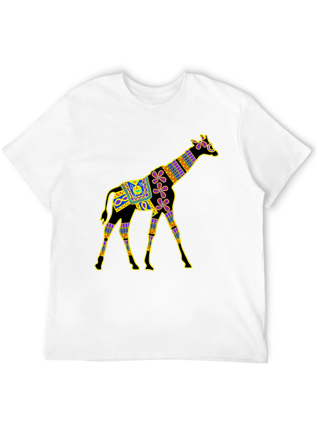 Giraffe Graphic Black T-Shirt