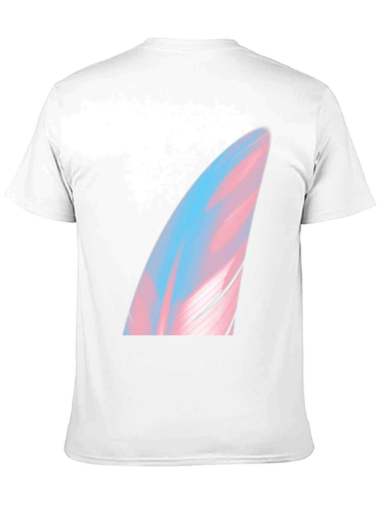 Transgender Pride Feather Graphic Tee - Soft Black Shirt