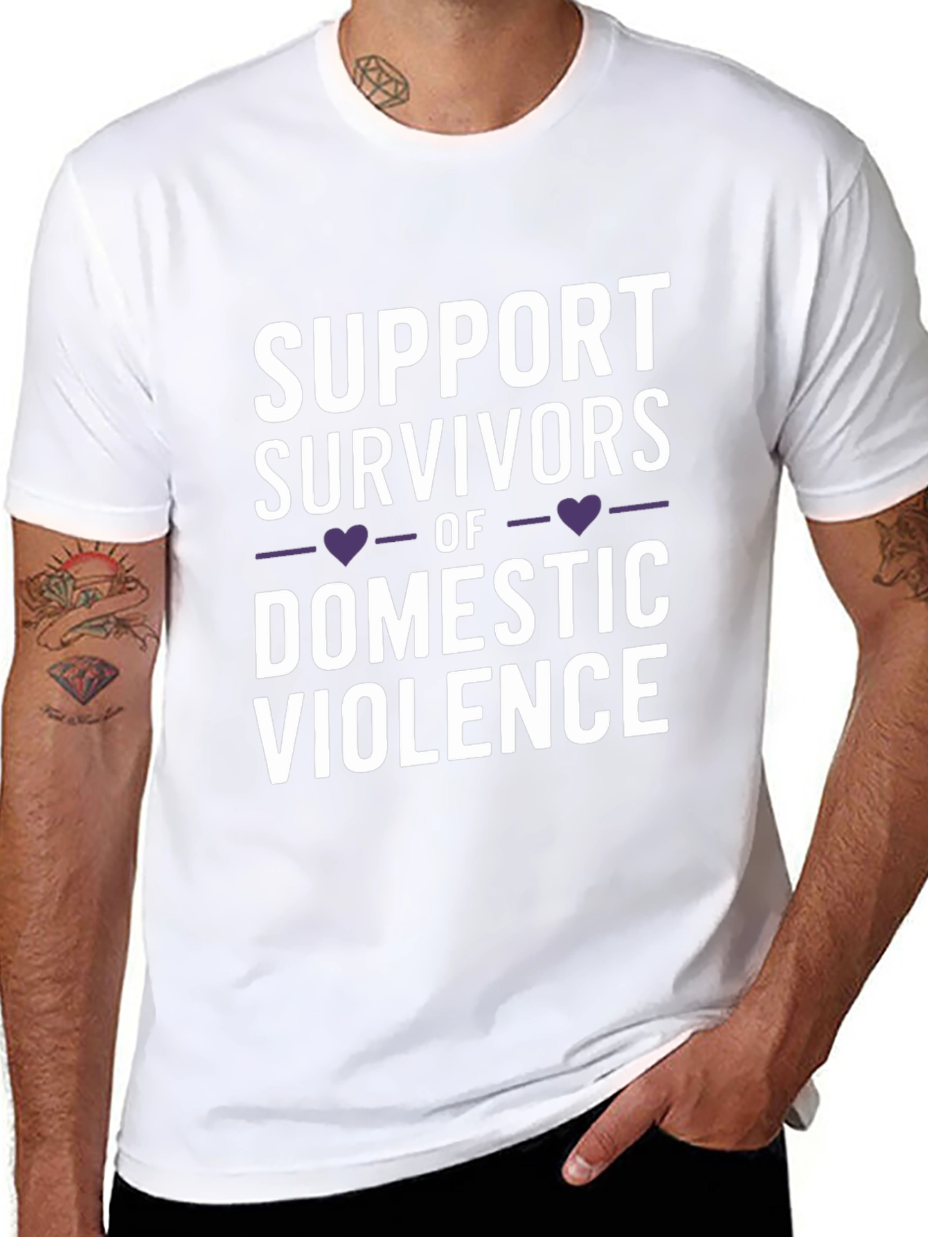 Support Survivors T-Shirt - Domestic Violence Awareness