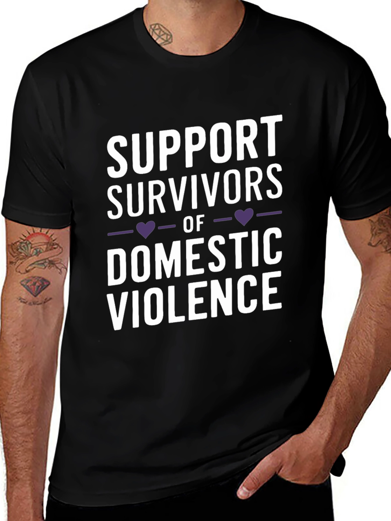 Support Survivors T-Shirt - Domestic Violence Awareness