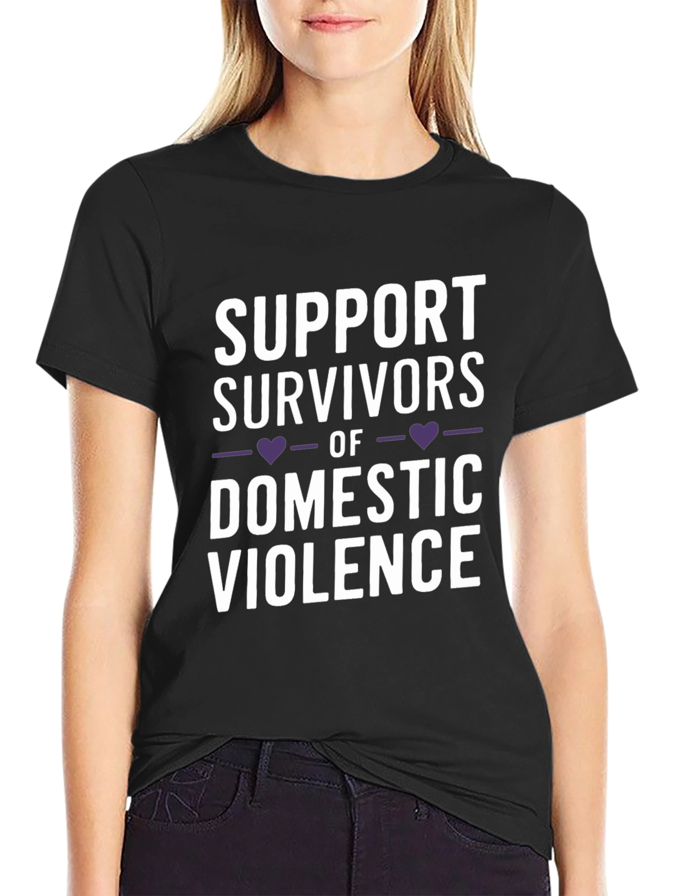 Support Survivors T-Shirt - Domestic Violence Awareness